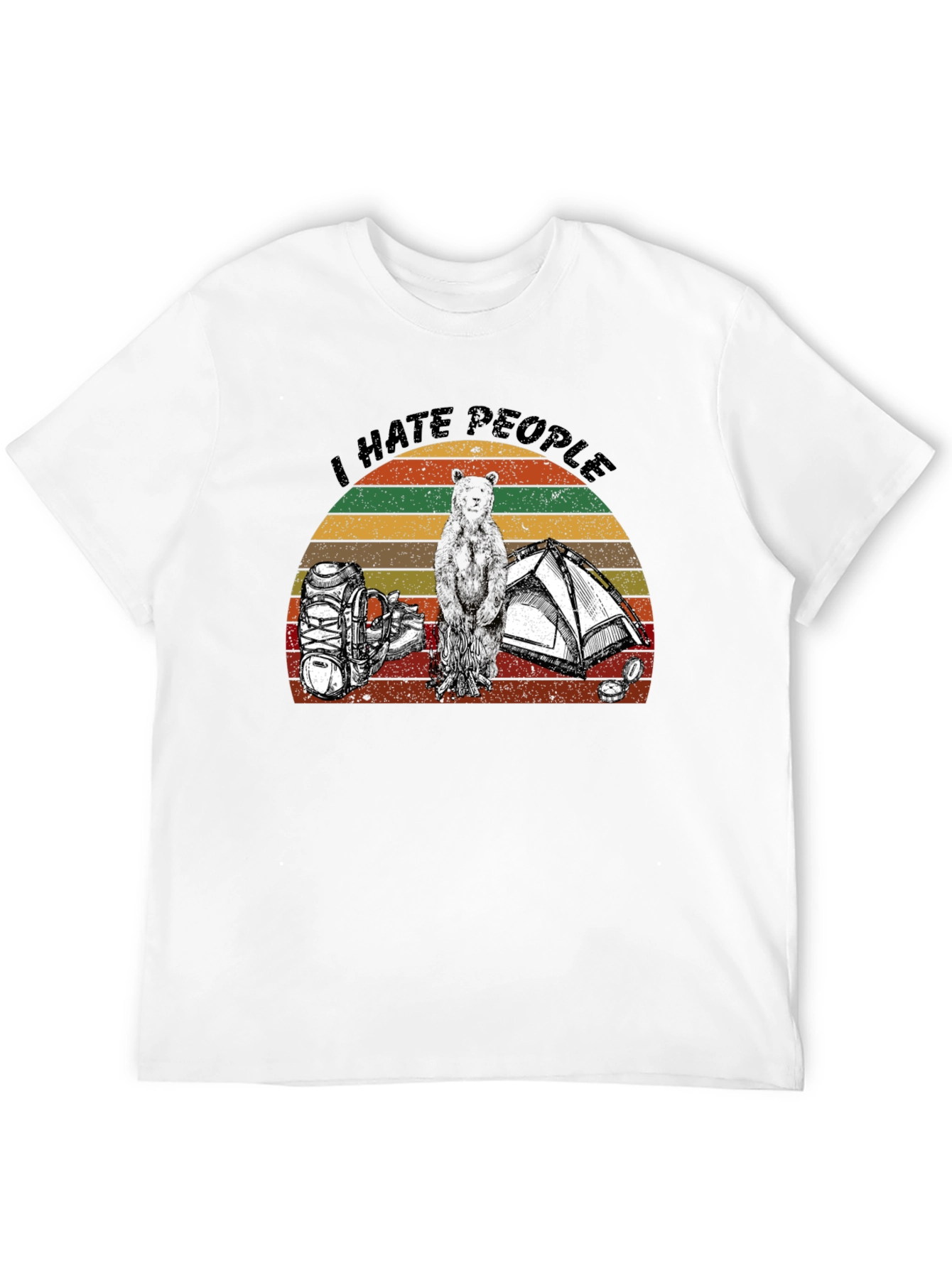 I Hate People Camping Graphic T-Shirt