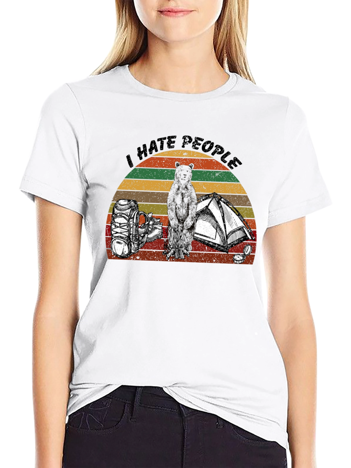 I Hate People Camping Graphic T-Shirt