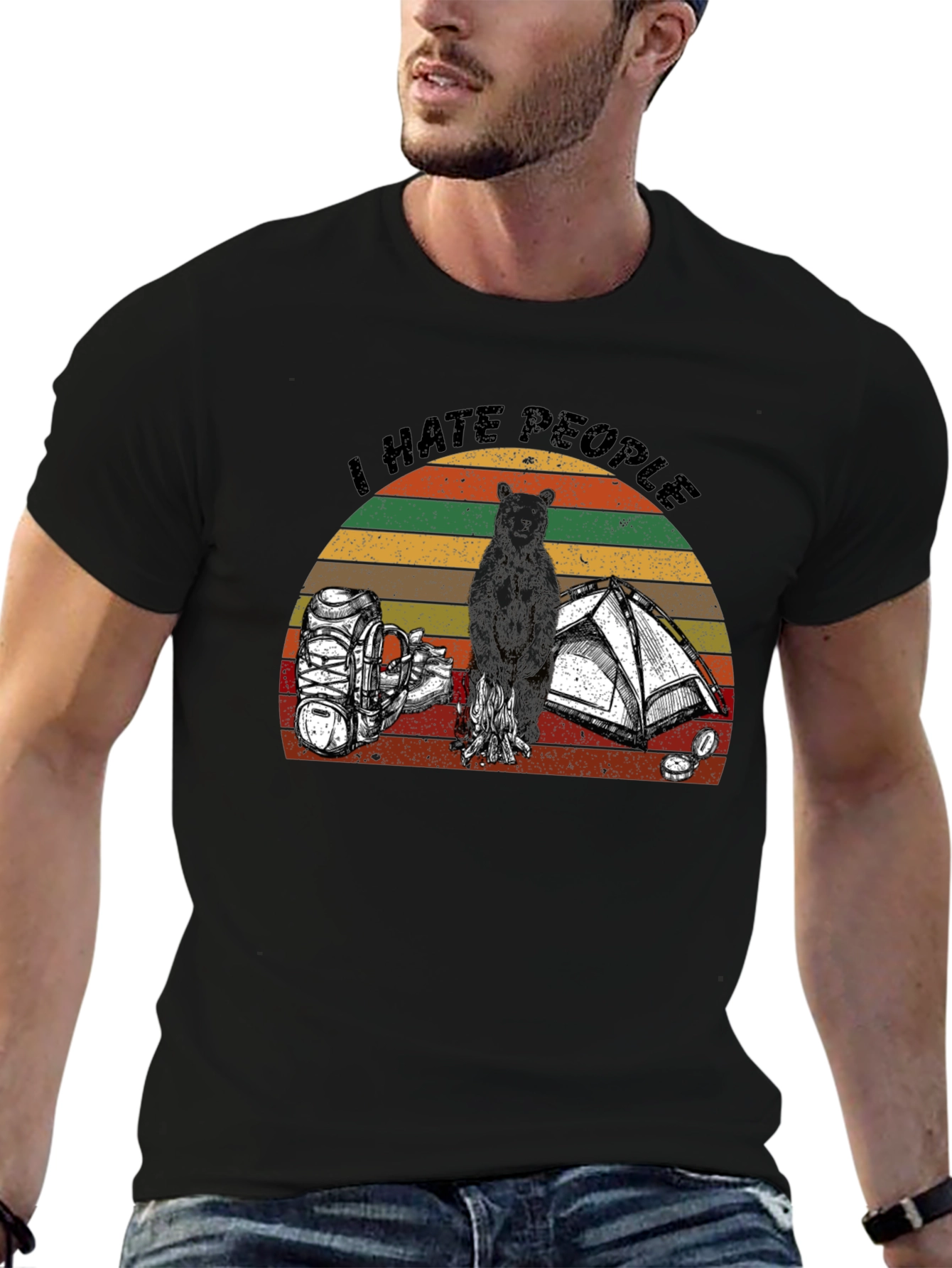 I Hate People Camping Graphic T-Shirt