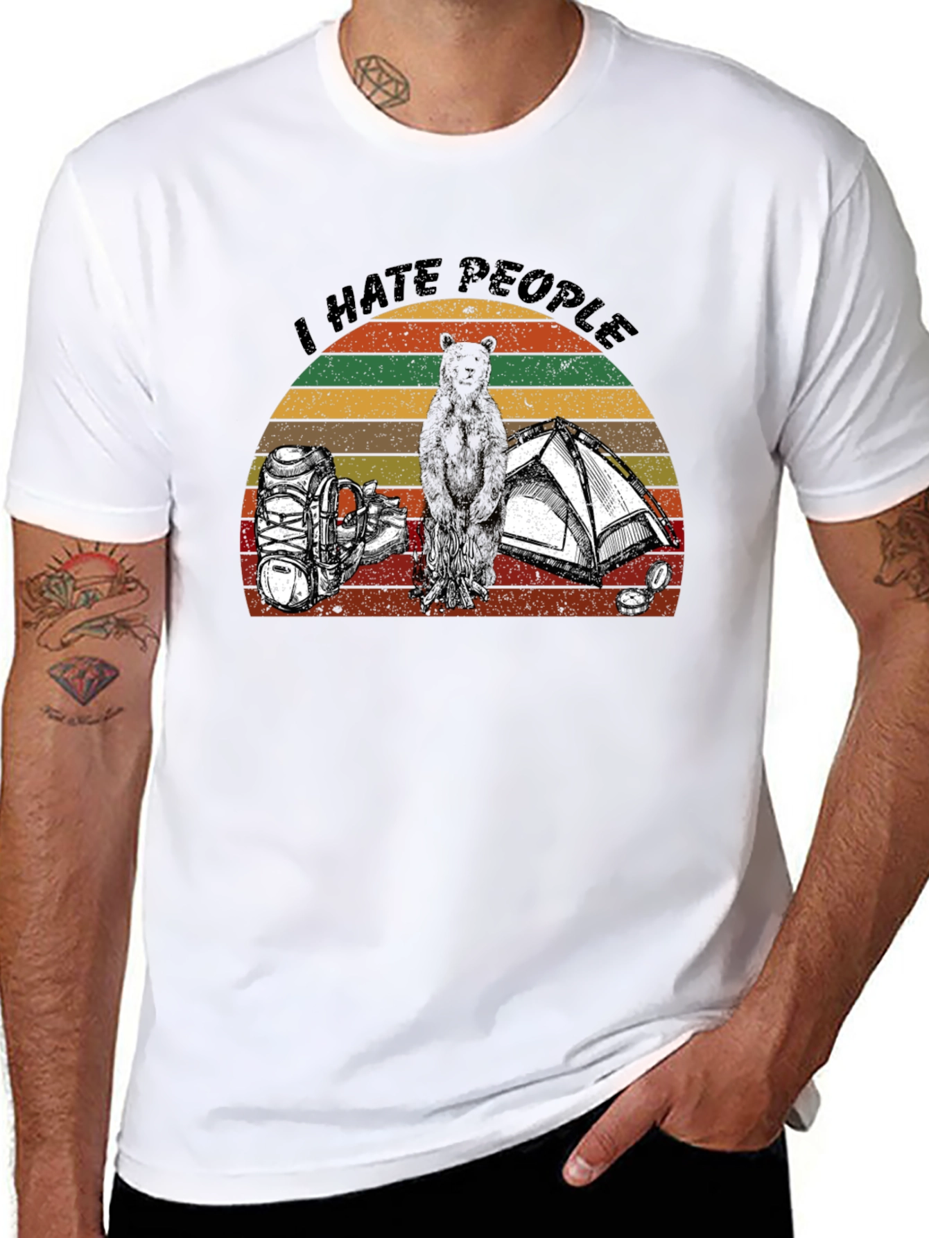 I Hate People Camping Graphic T-Shirt