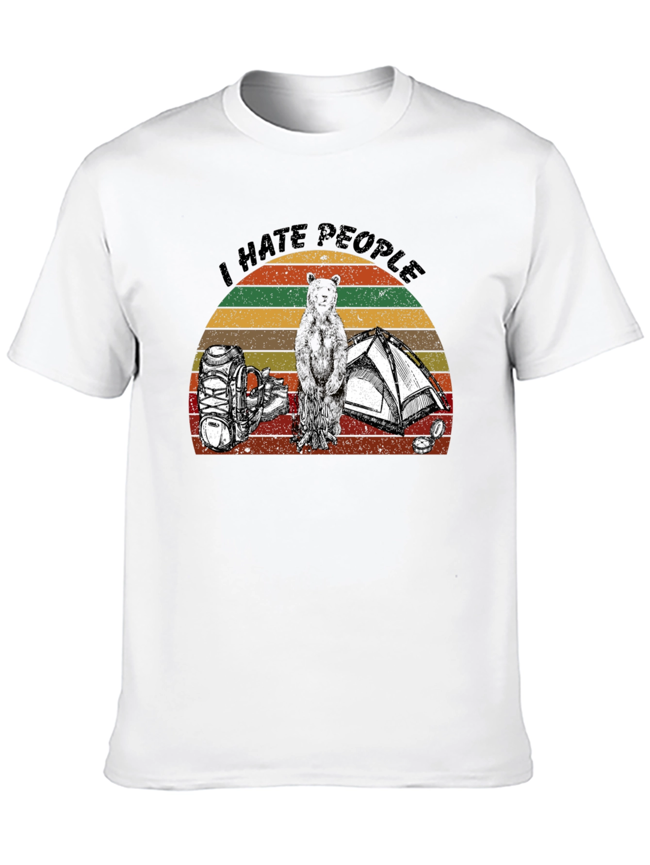 I Hate People Camping Graphic T-Shirt