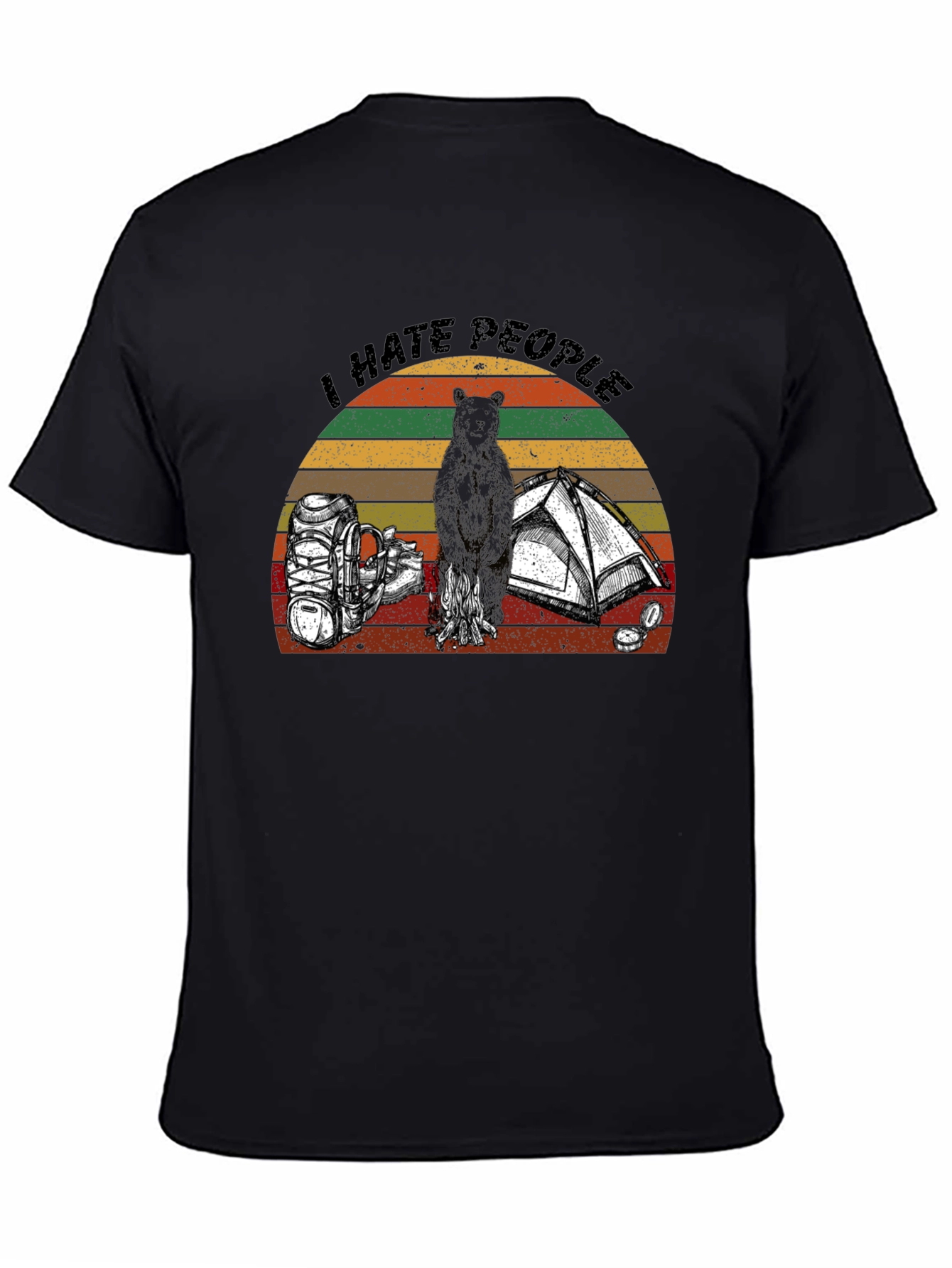 I Hate People Camping Graphic T-Shirt