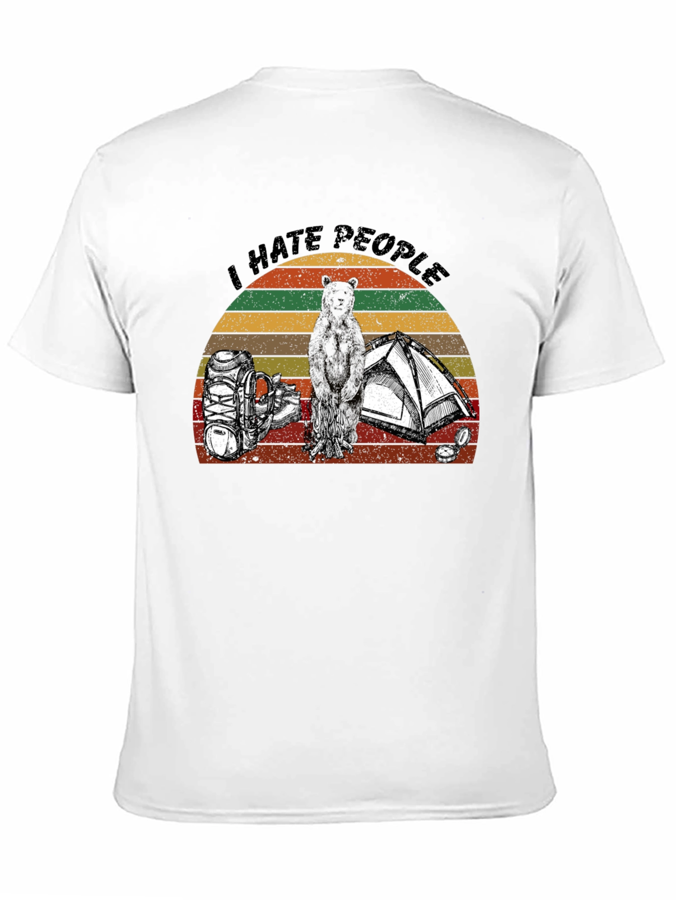 I Hate People Camping Graphic T-Shirt