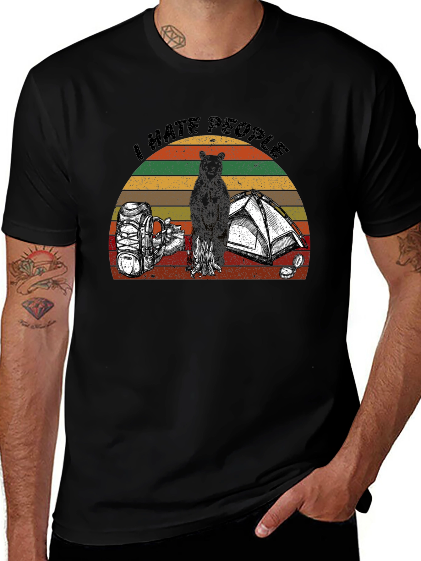 I Hate People Camping Graphic T-Shirt