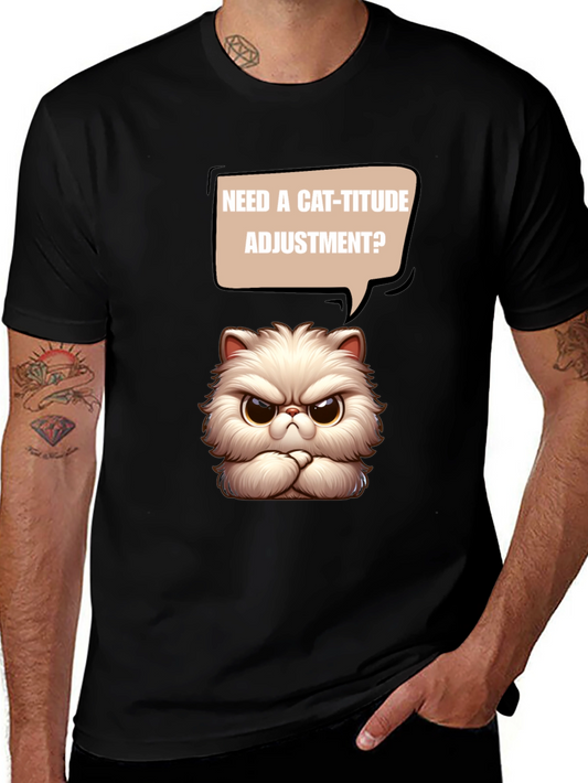 Cat-itude T-Shirt - Funny Grumpy Cat Design
