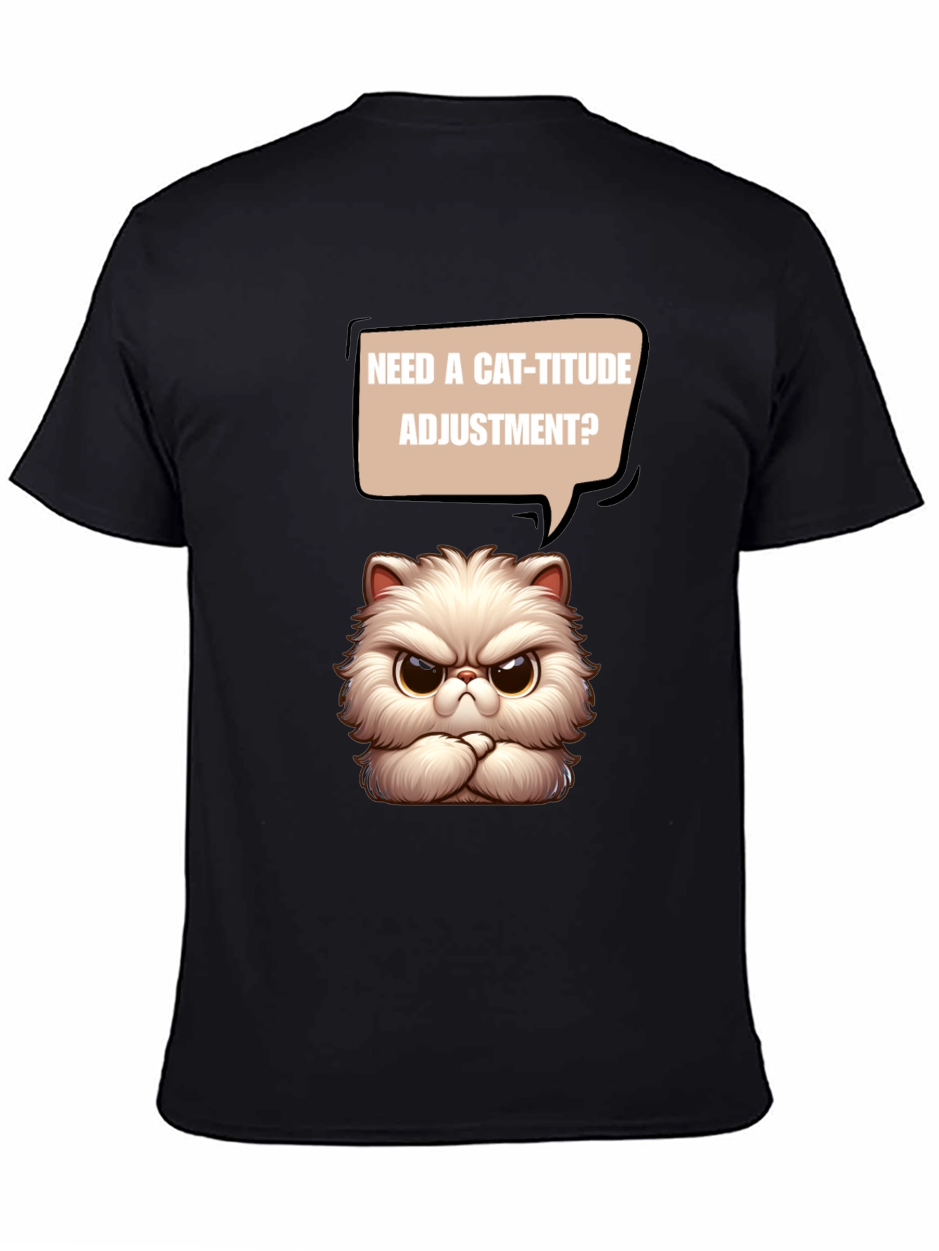 Cat-itude T-Shirt - Funny Grumpy Cat Design