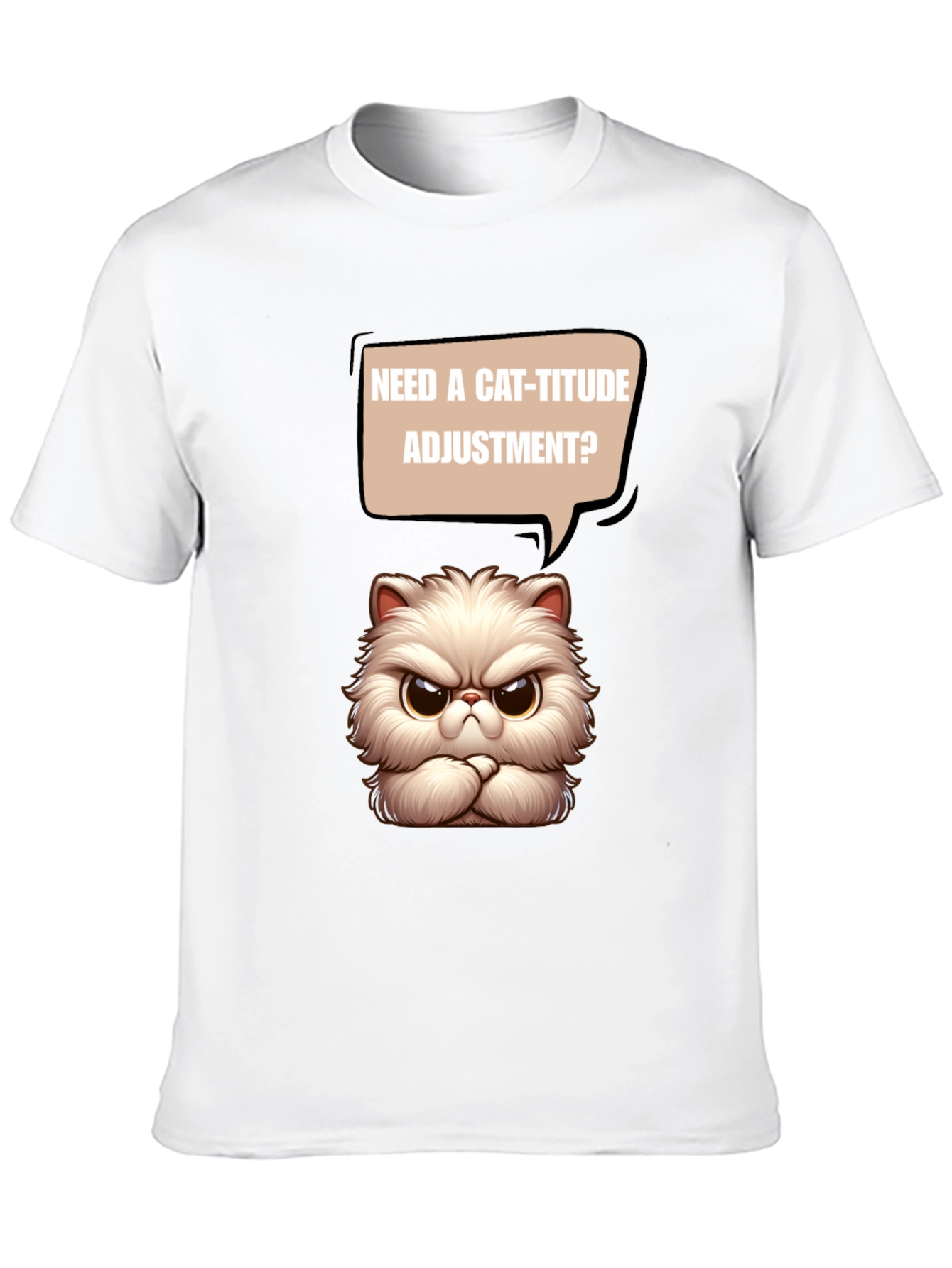 Cat-itude T-Shirt - Funny Grumpy Cat Design