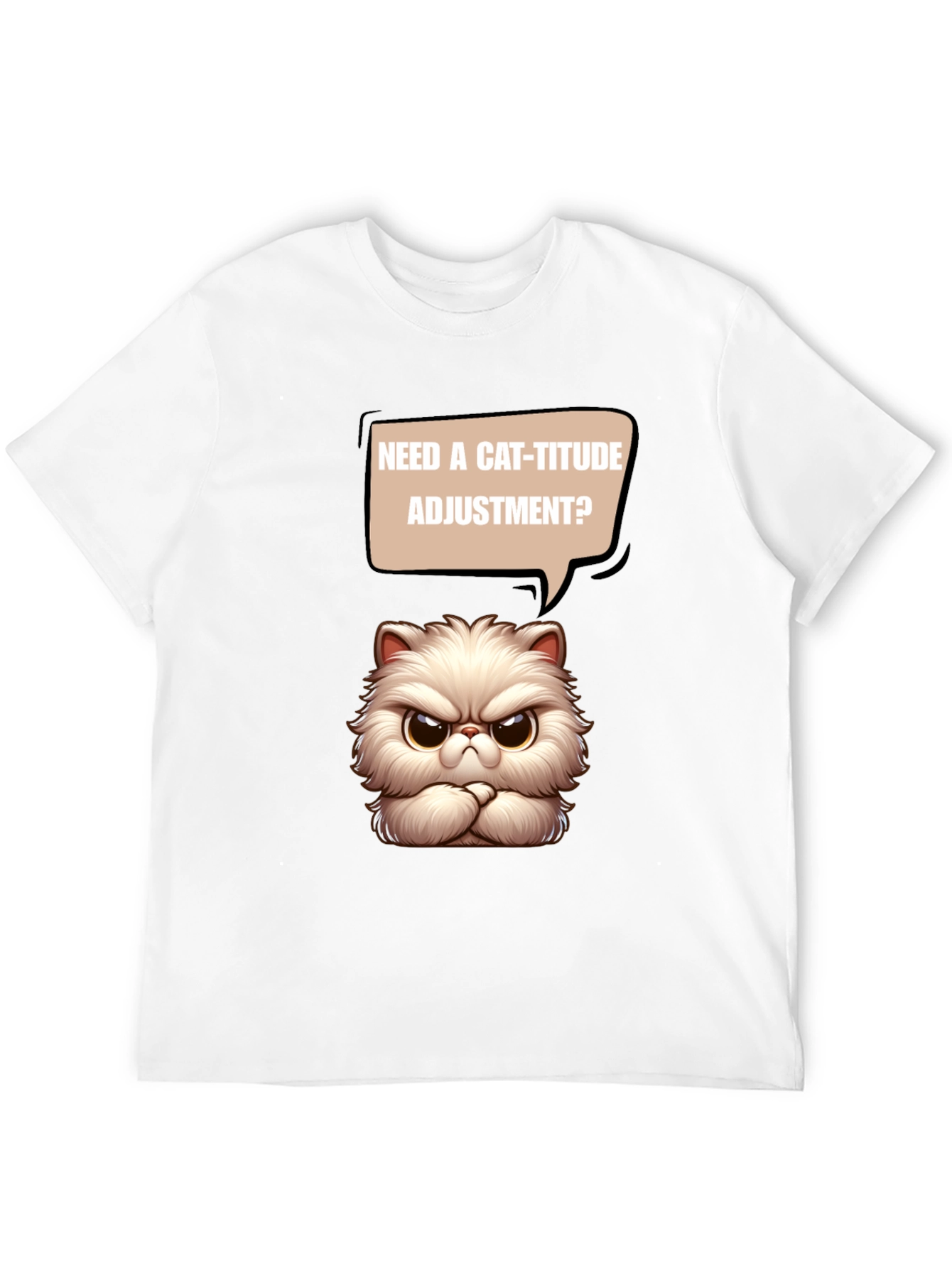 Cat-itude T-Shirt - Funny Grumpy Cat Design