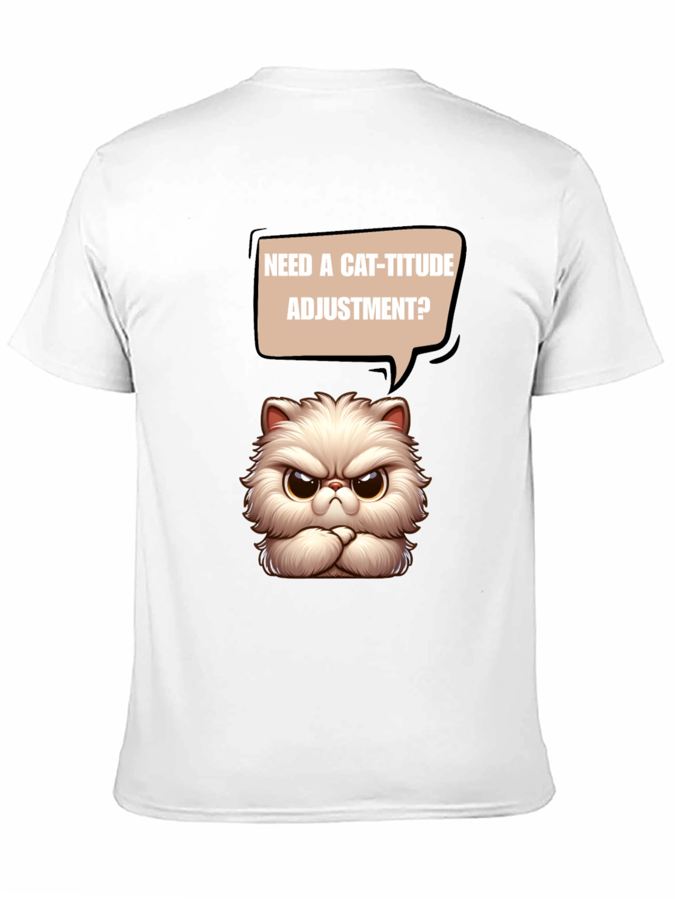 Cat-itude T-Shirt - Funny Grumpy Cat Design