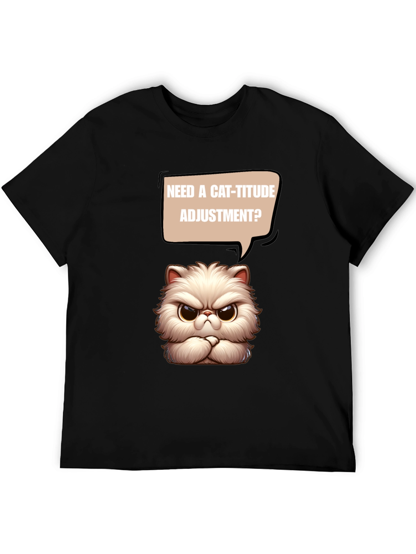 Cat-itude T-Shirt - Funny Grumpy Cat Design