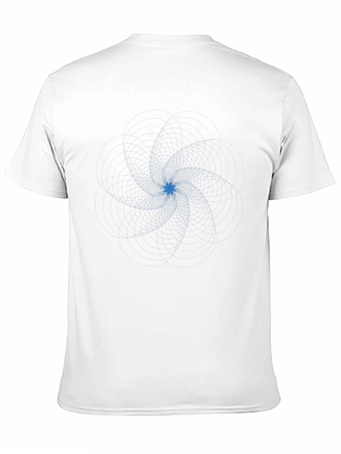 Geometric Starburst Graphic Tee - Mens Black T-Shirt