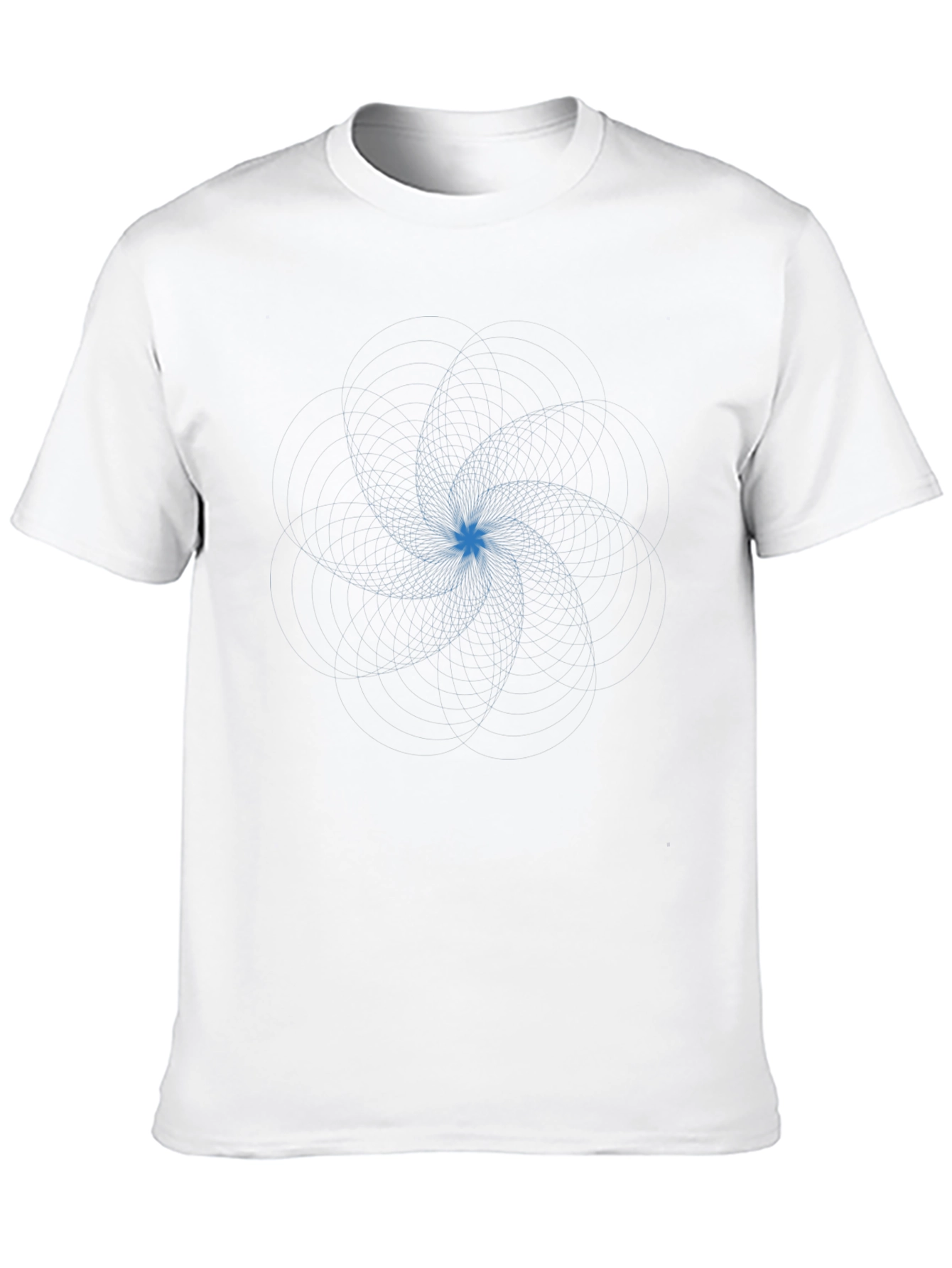 Geometric Starburst Graphic Tee - Mens Black T-Shirt