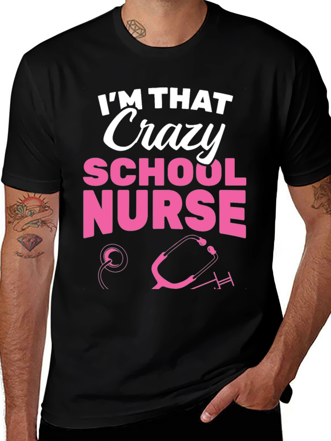 Crazy School Nurse Graphic Tee