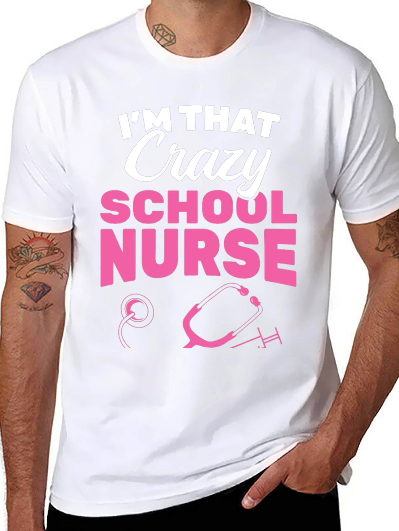 Crazy School Nurse Graphic Tee