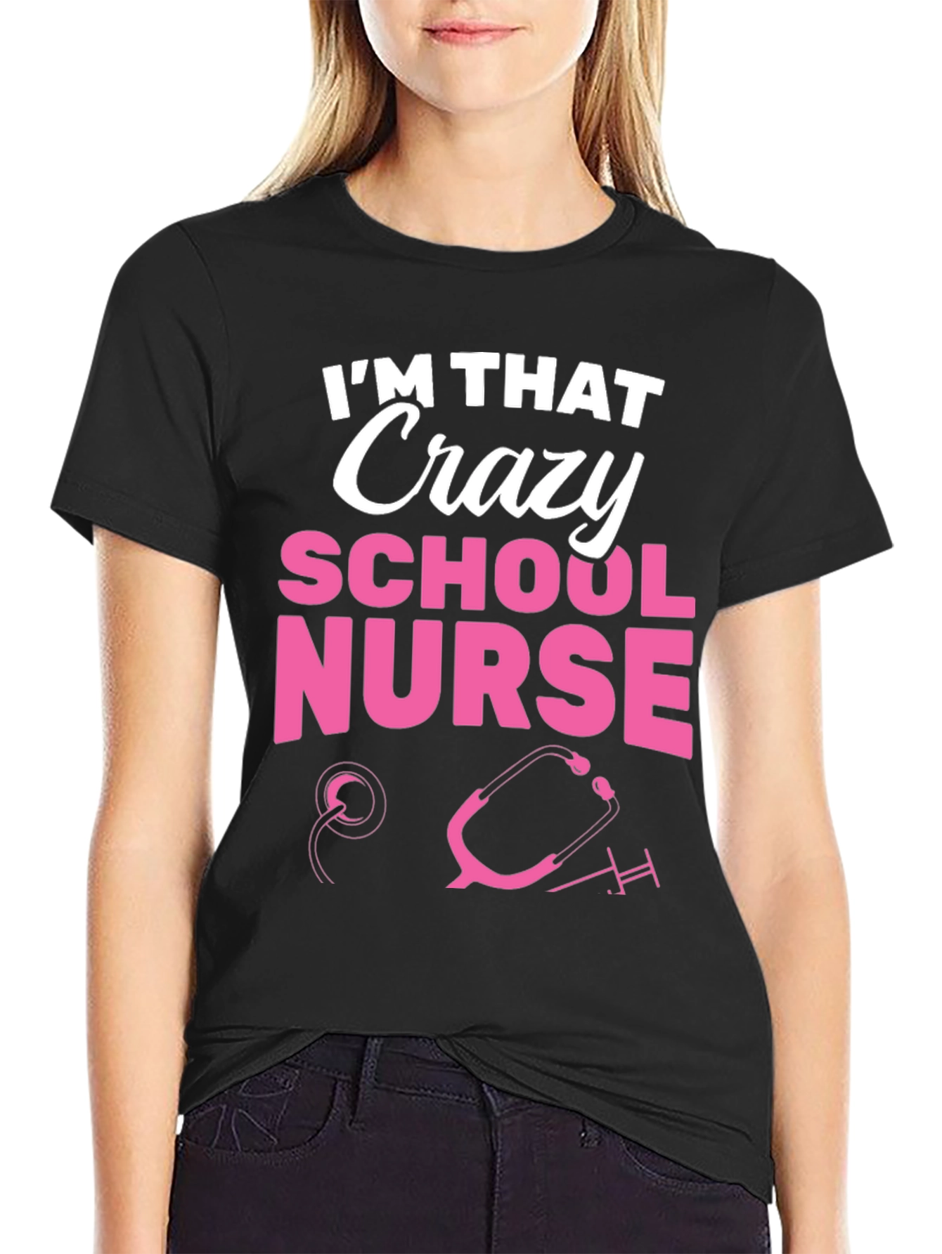 Crazy School Nurse Graphic Tee