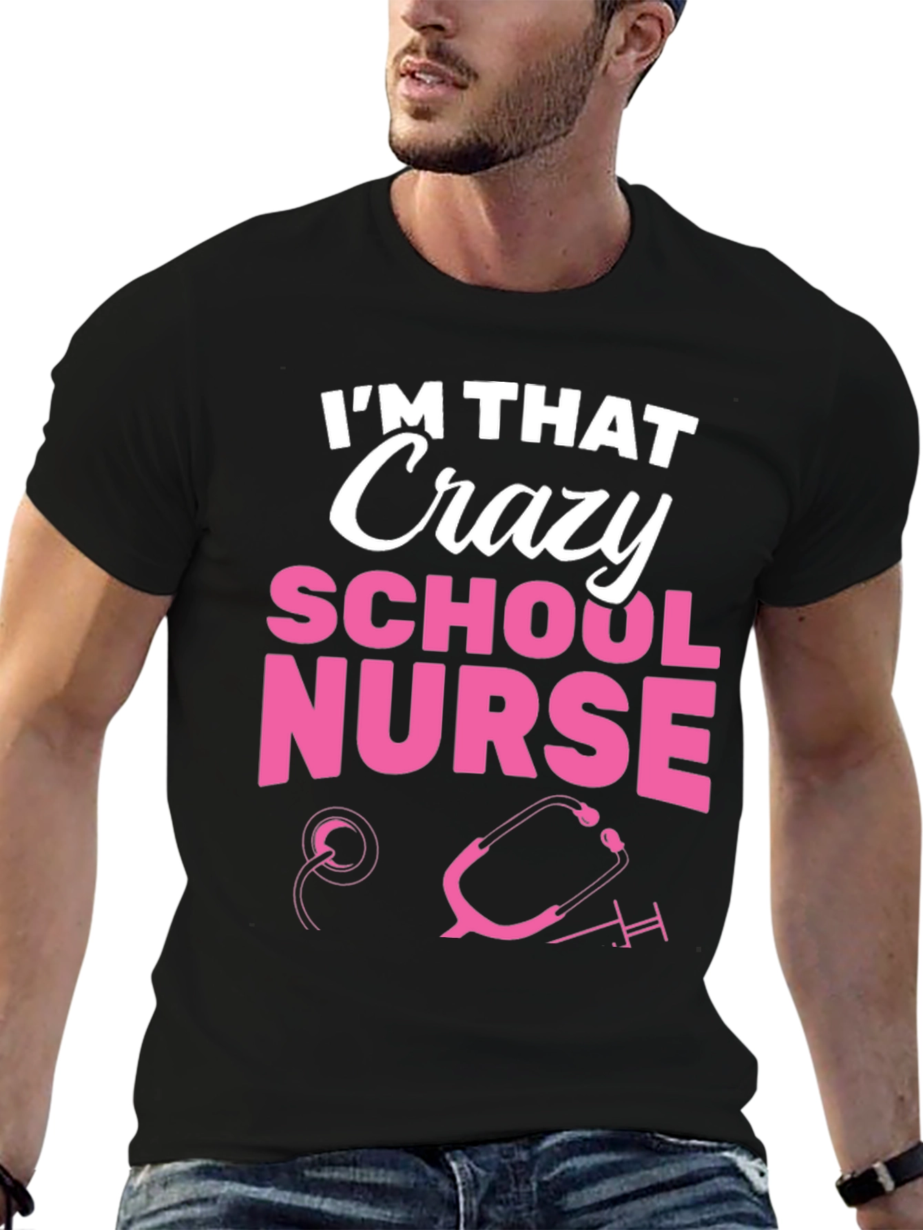 Crazy School Nurse Graphic Tee
