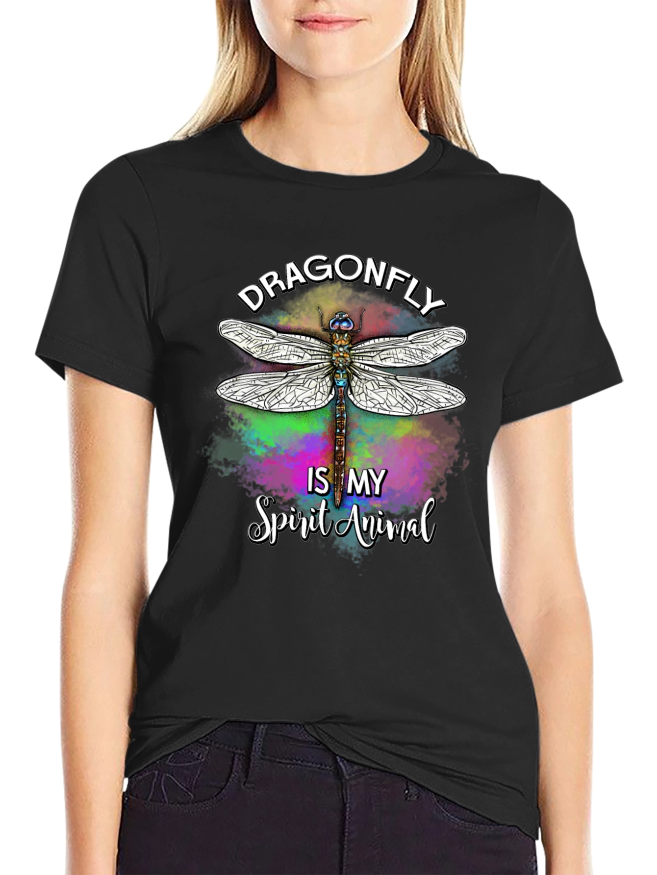 Dragonfly Spirit Animal Graphic T-Shirt
