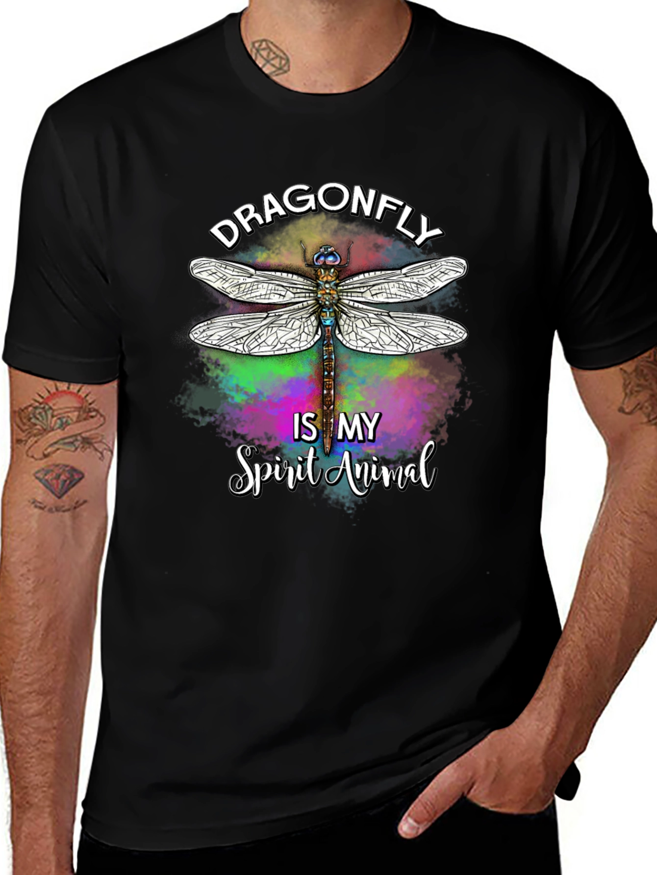 Dragonfly Spirit Animal Graphic T-Shirt