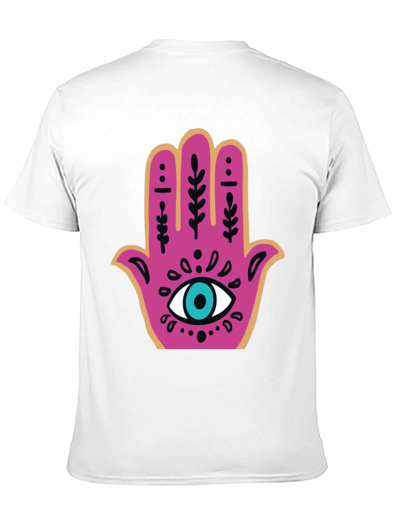 Hamsa Hand Graphic Tee - Stylish Protection