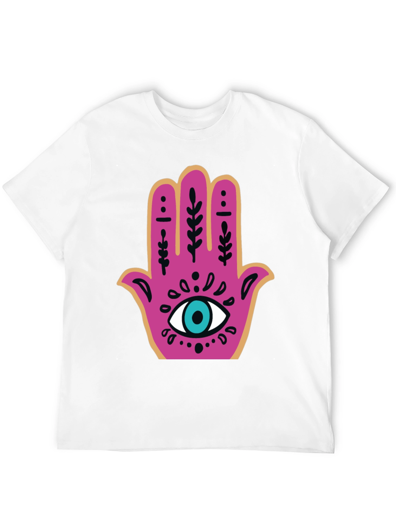 Hamsa Hand Graphic Tee - Stylish Protection