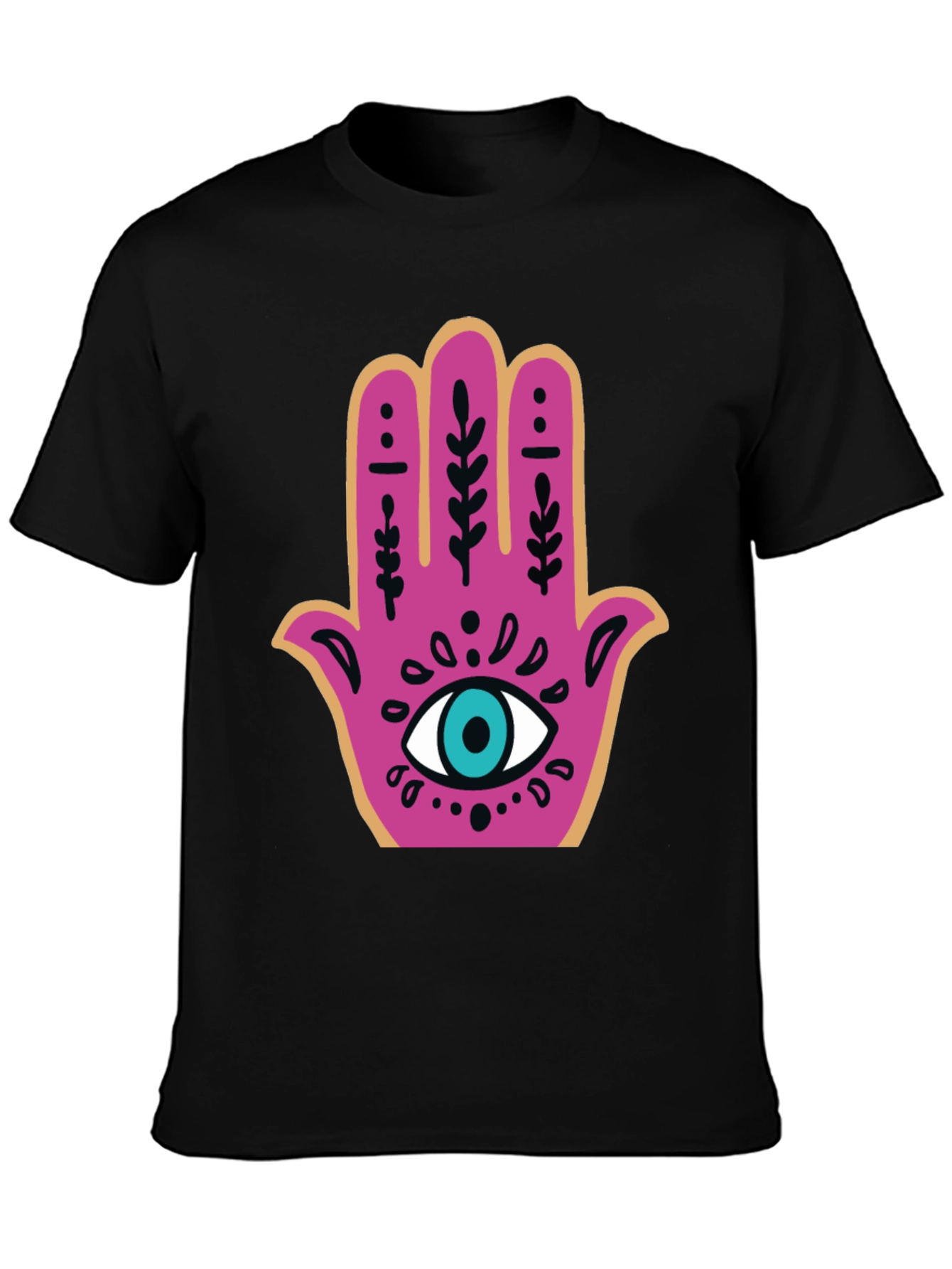 Hamsa Hand Graphic Tee - Stylish Protection