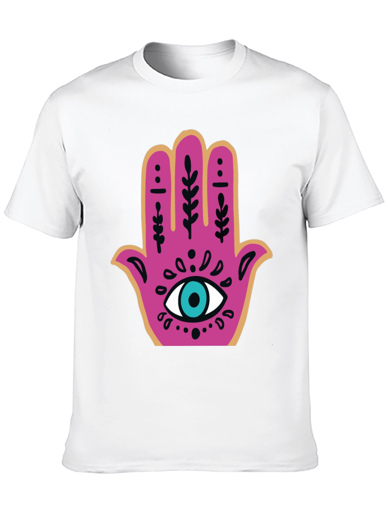 Hamsa Hand Graphic Tee - Stylish Protection