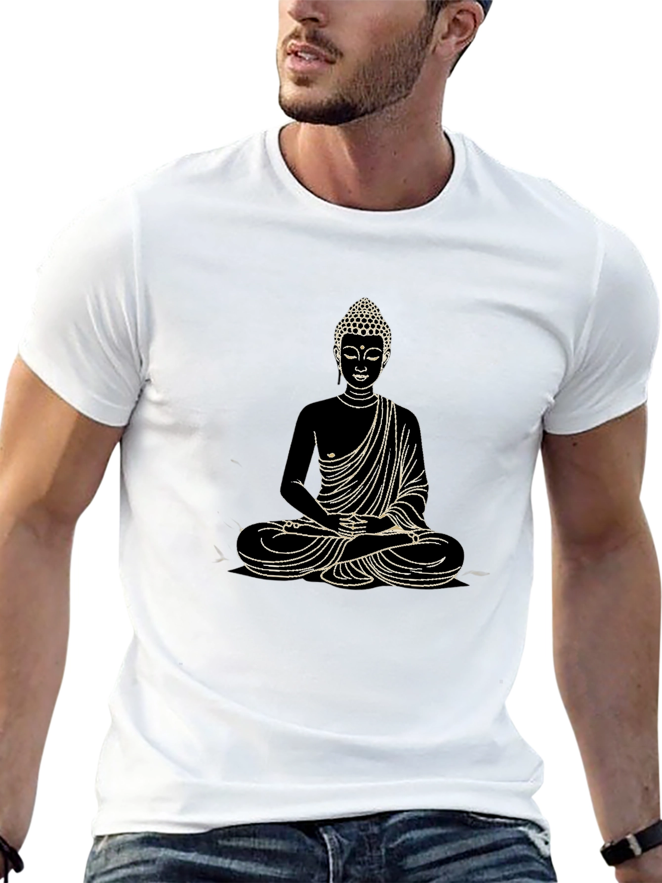 Buddha Graphic Tee - Stylish & Spiritual Design