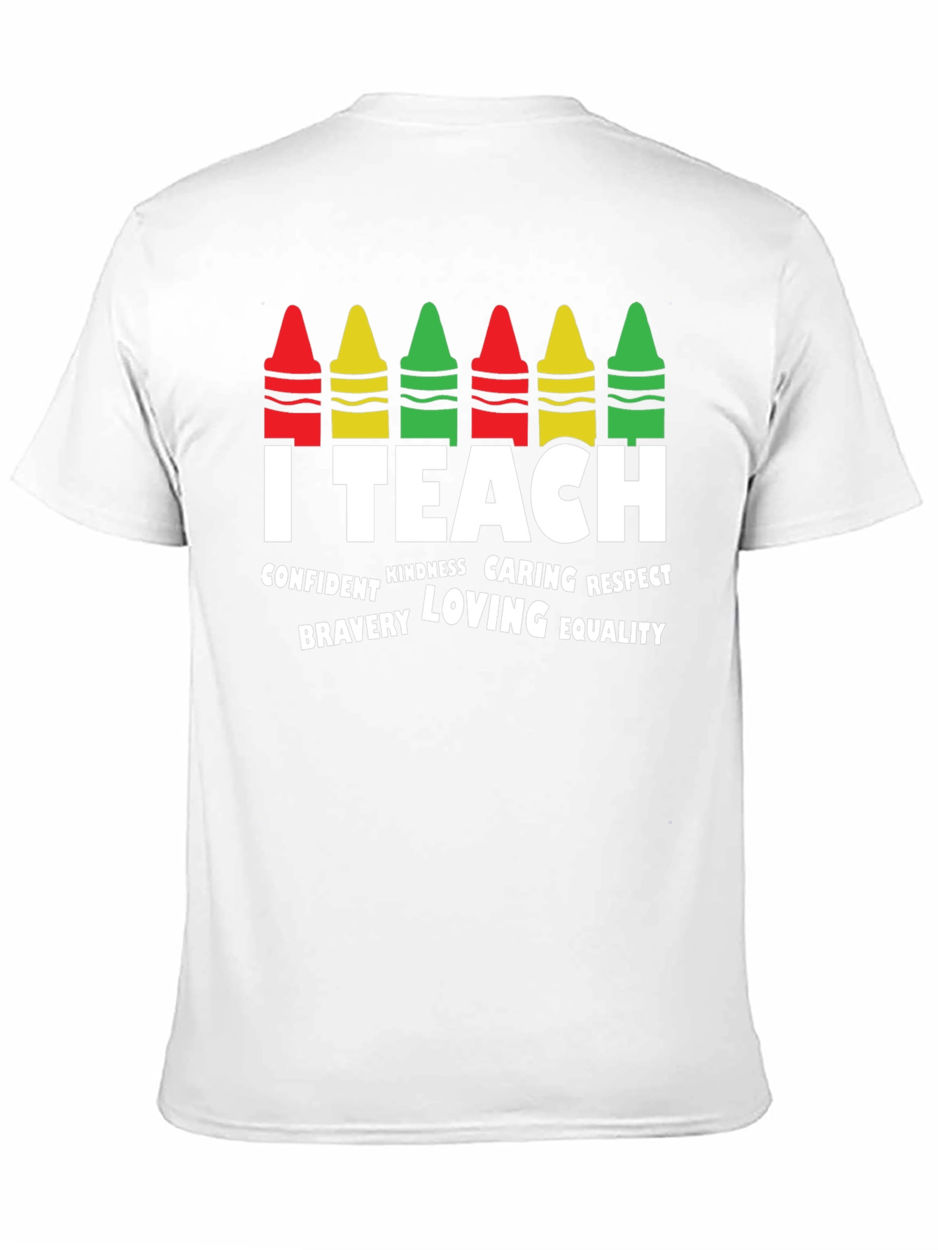 I Teach Crayon Graphic Tee - Teacher Appreciation Gift