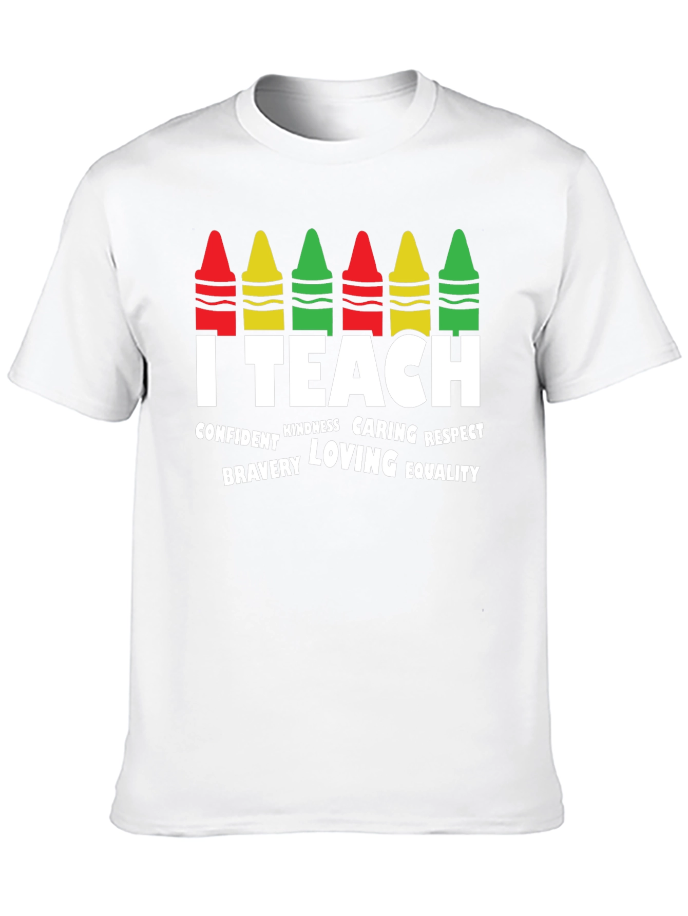 I Teach Crayon Graphic Tee - Teacher Appreciation Gift