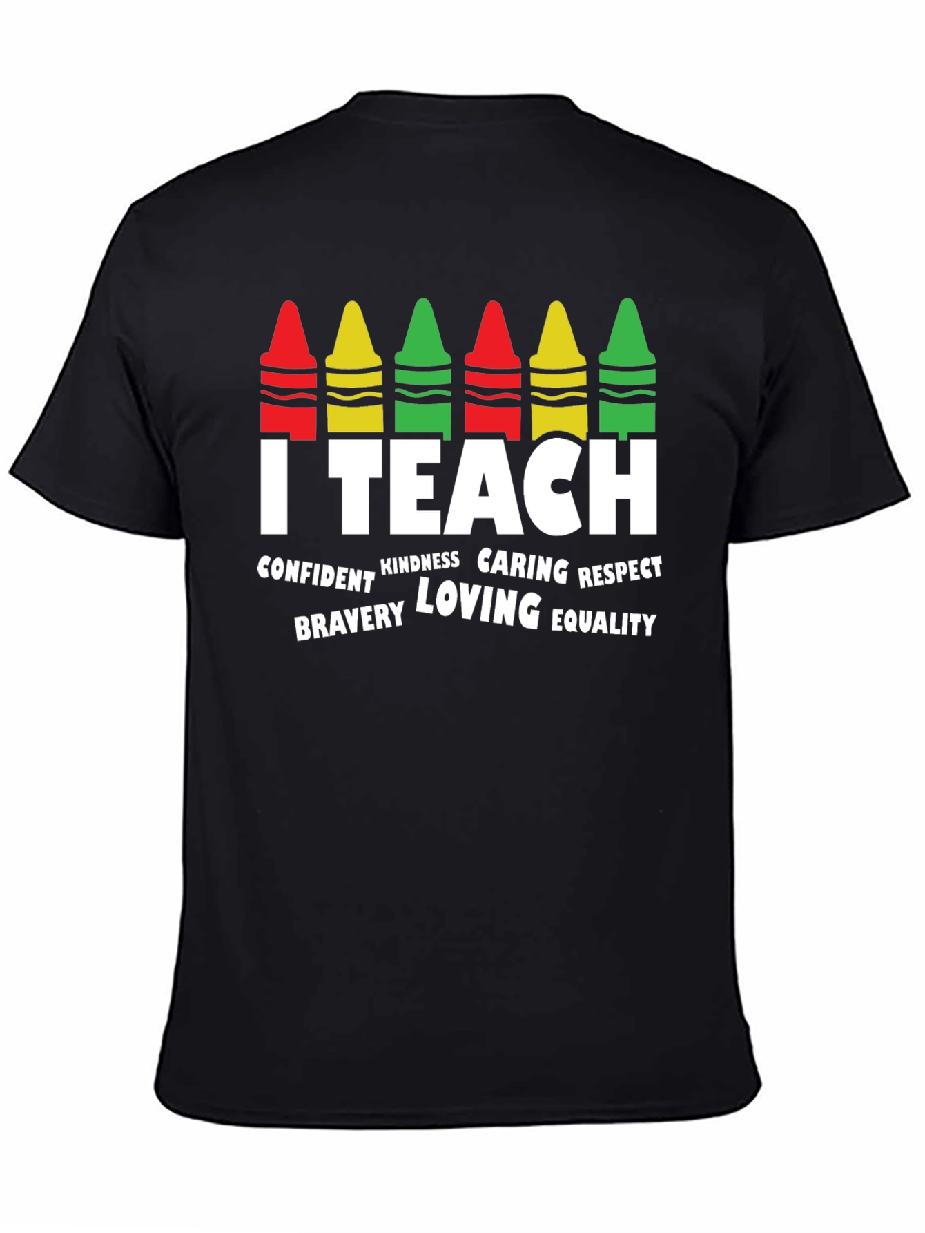 I Teach Crayon Graphic Tee - Teacher Appreciation Gift