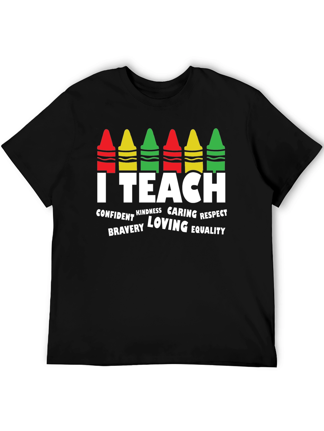 I Teach Crayon Graphic Tee - Teacher Appreciation Gift