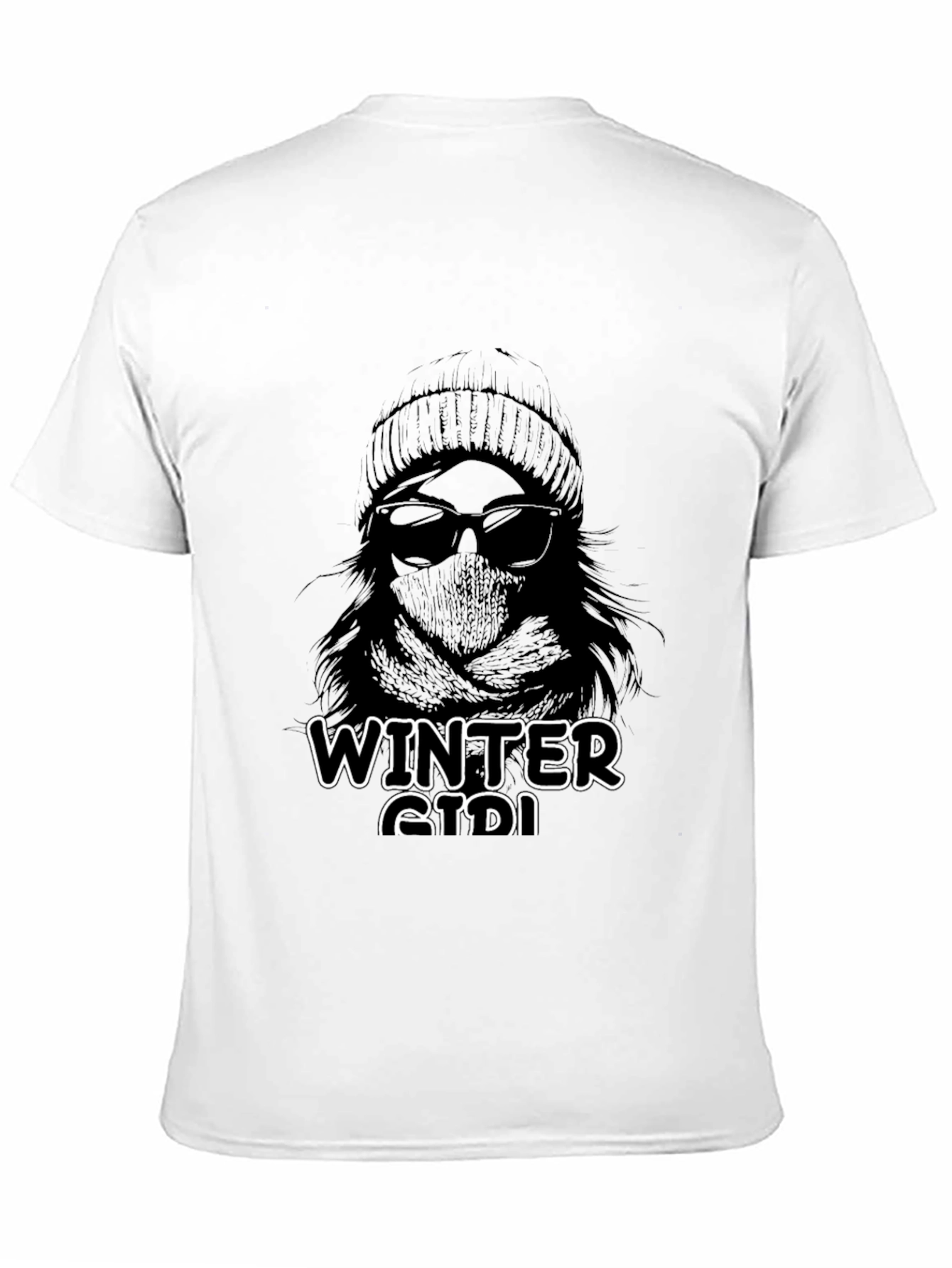 Winter Girl Graphic Tee - Stylish Unisex T-Shirt