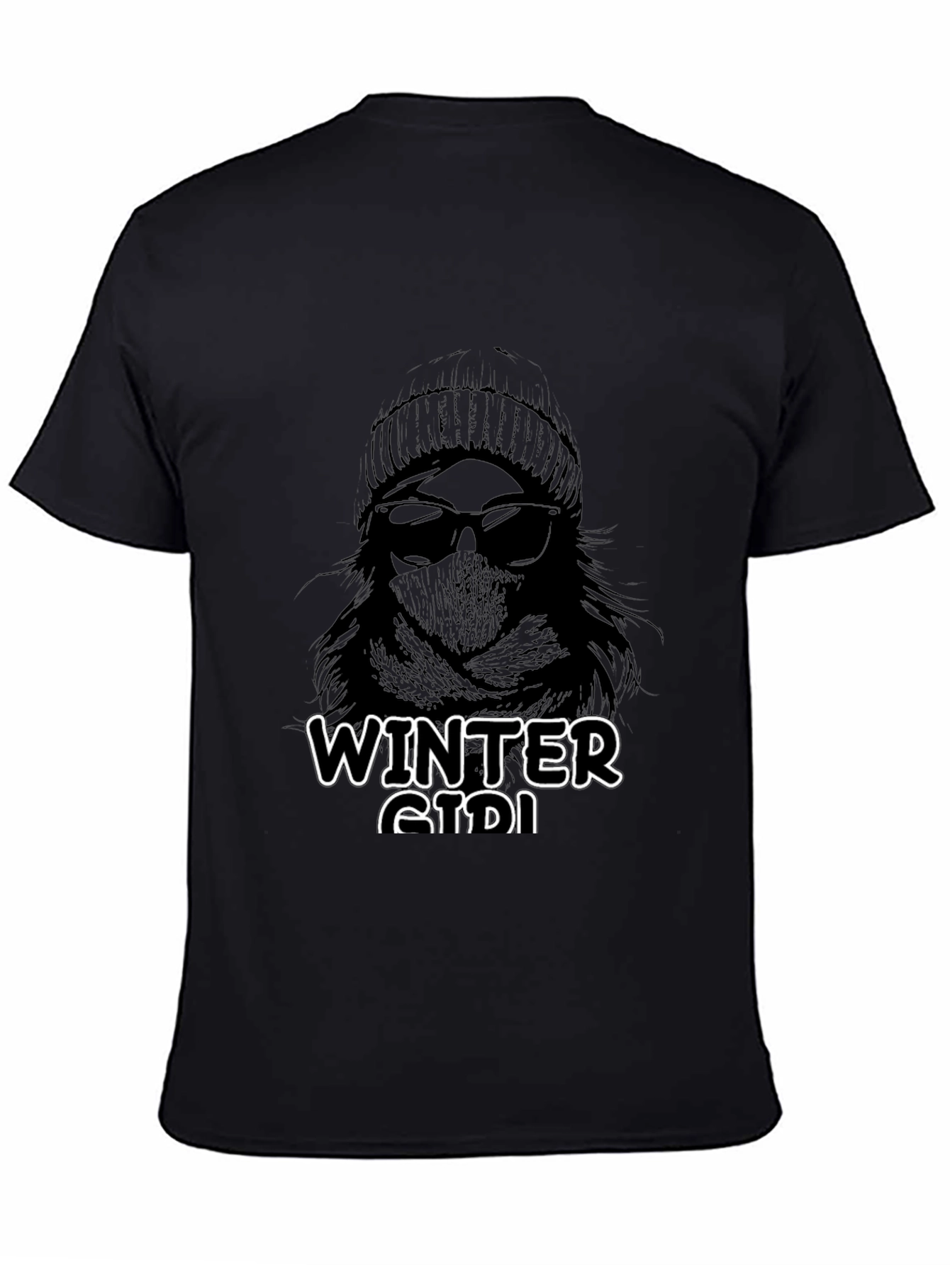 Winter Girl Graphic Tee - Stylish Unisex T-Shirt