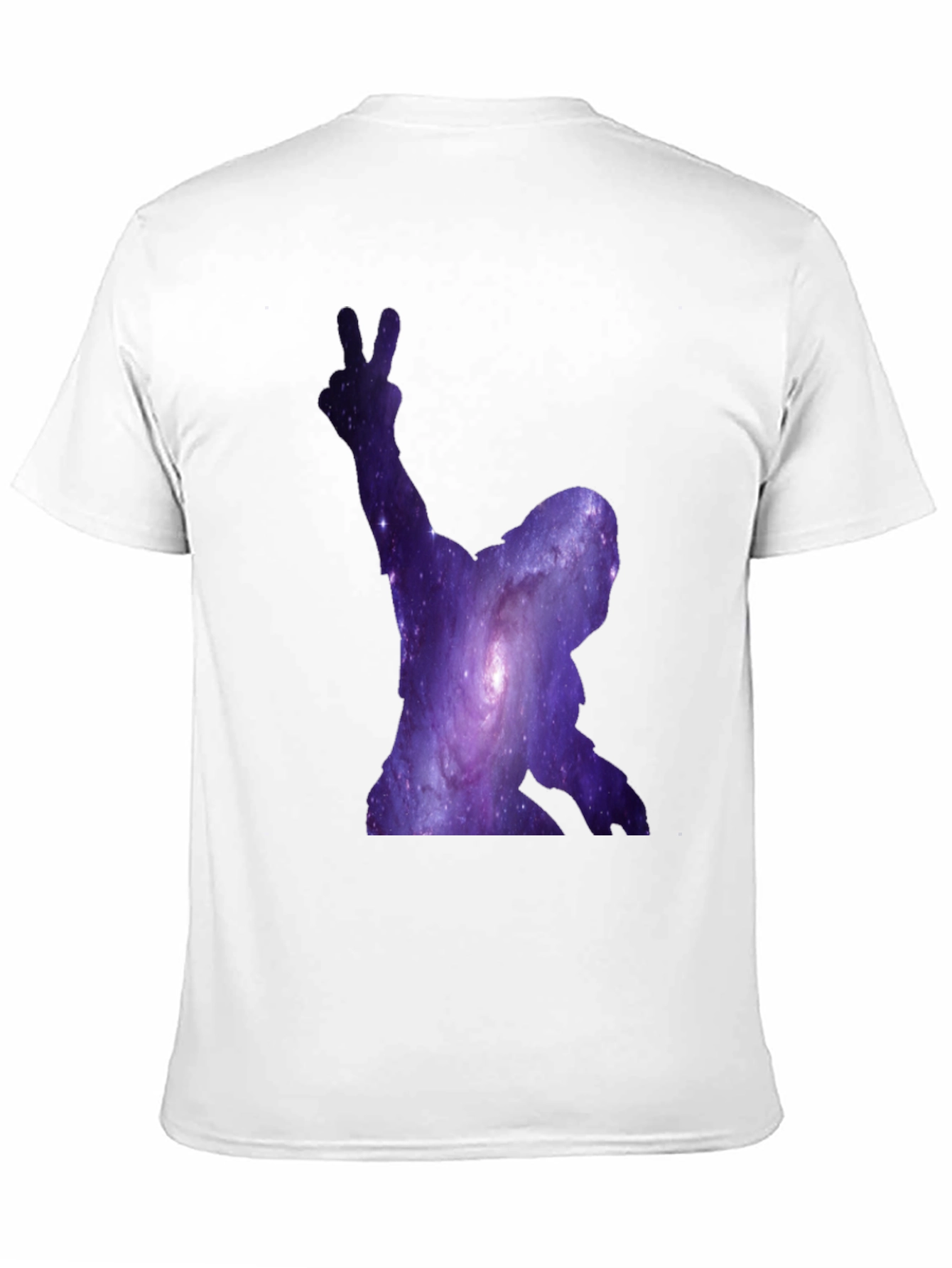 Cosmic Silhouette Tee - Galaxy Design Black T-Shirt