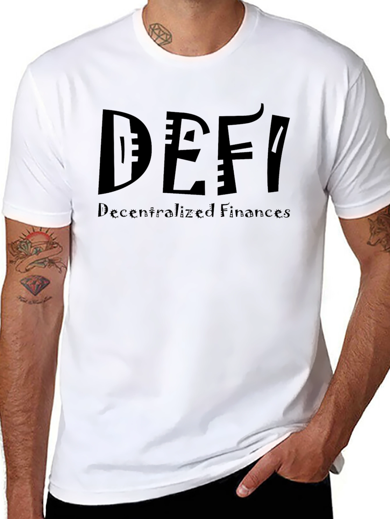 DeFi Decentralized Finances Black T-Shirt