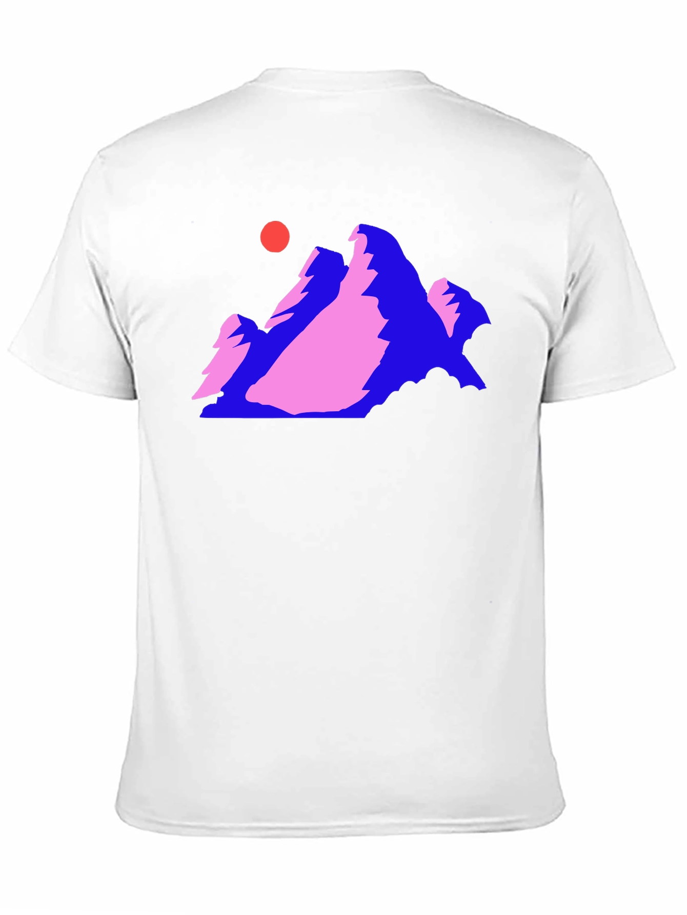 Retro Mountain Graphic Tee - Black Cotton Comfort