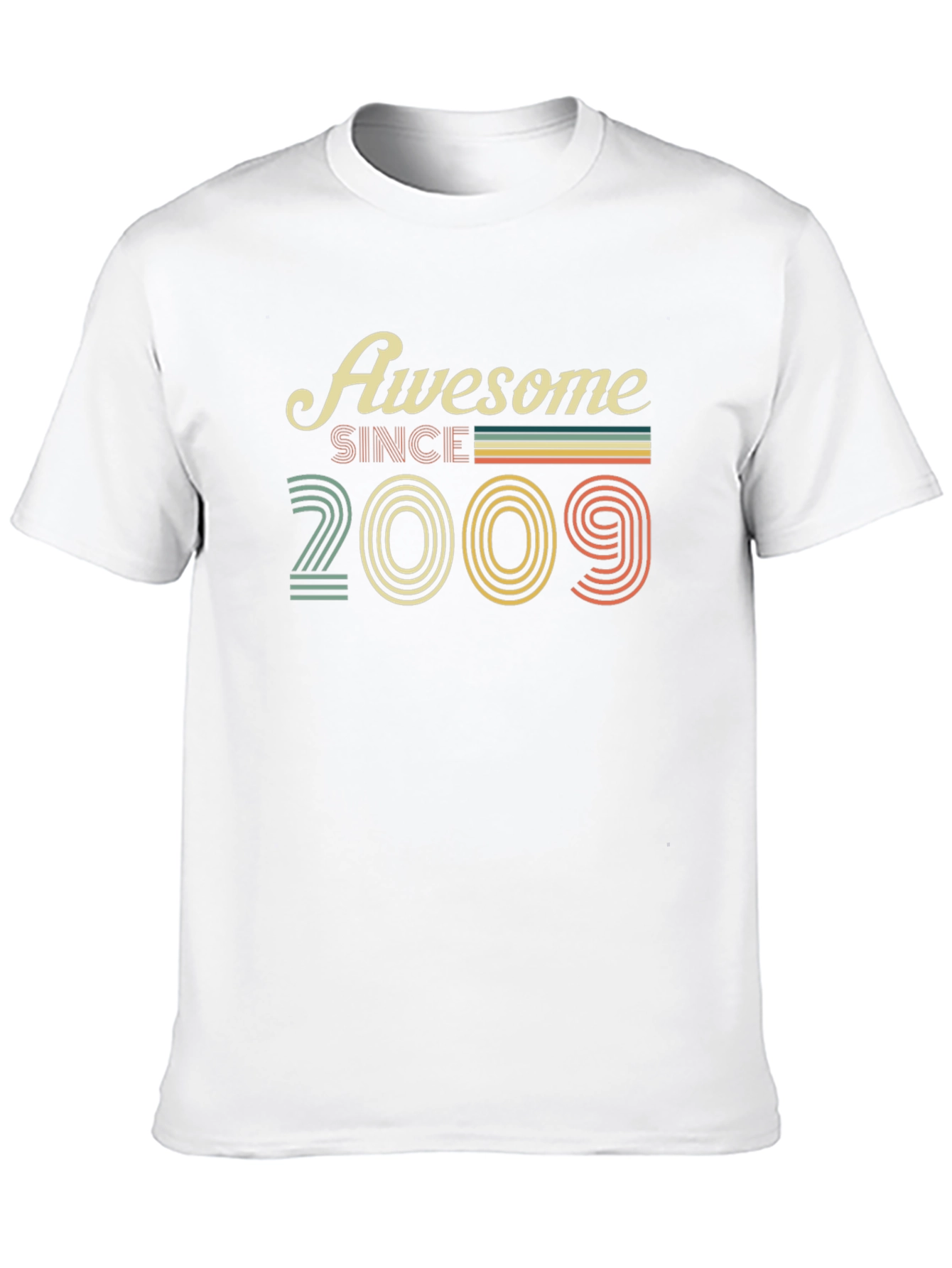Awesome Since 2009 Black Graphic Tee