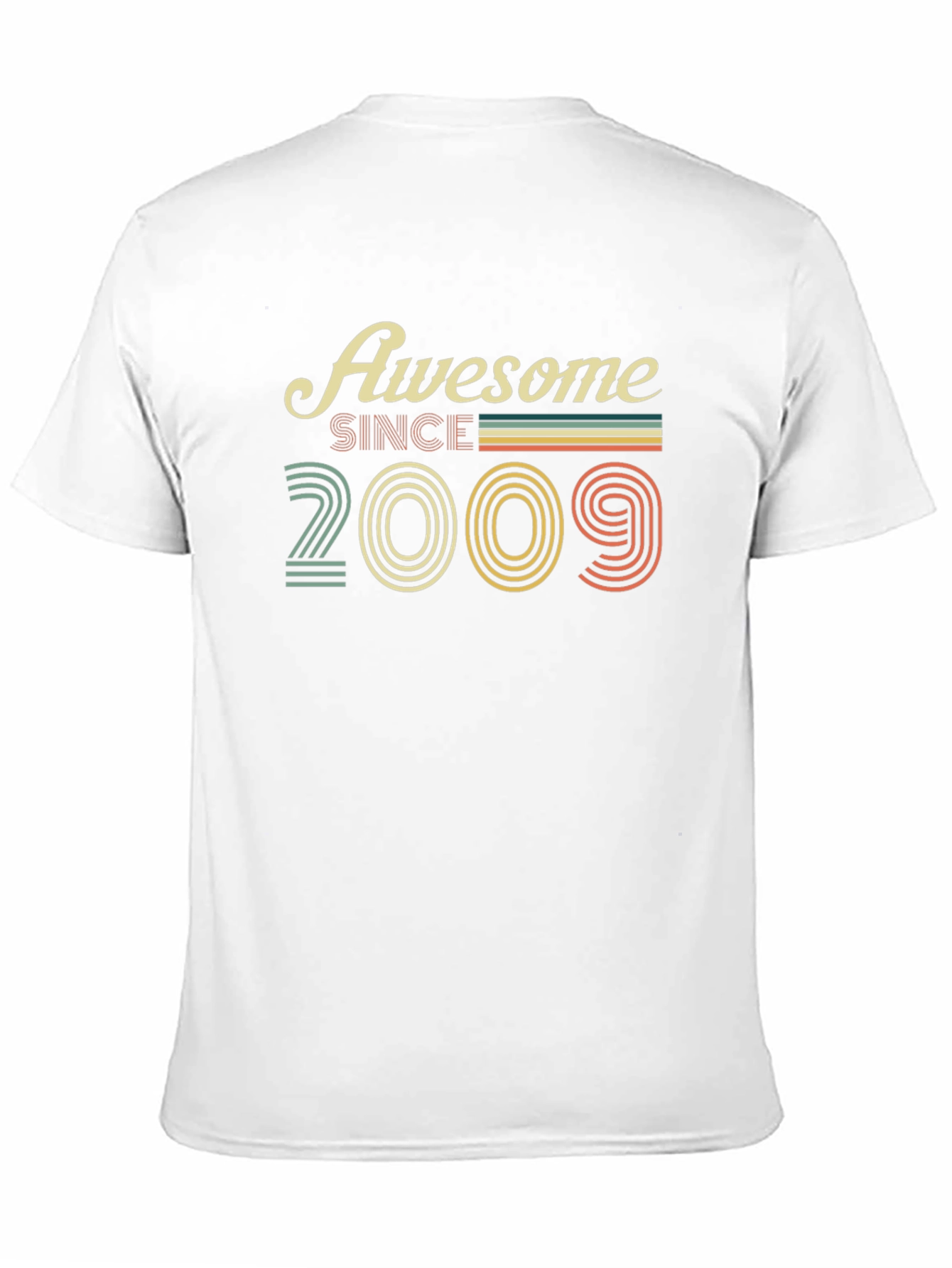 Awesome Since 2009 Black Graphic Tee