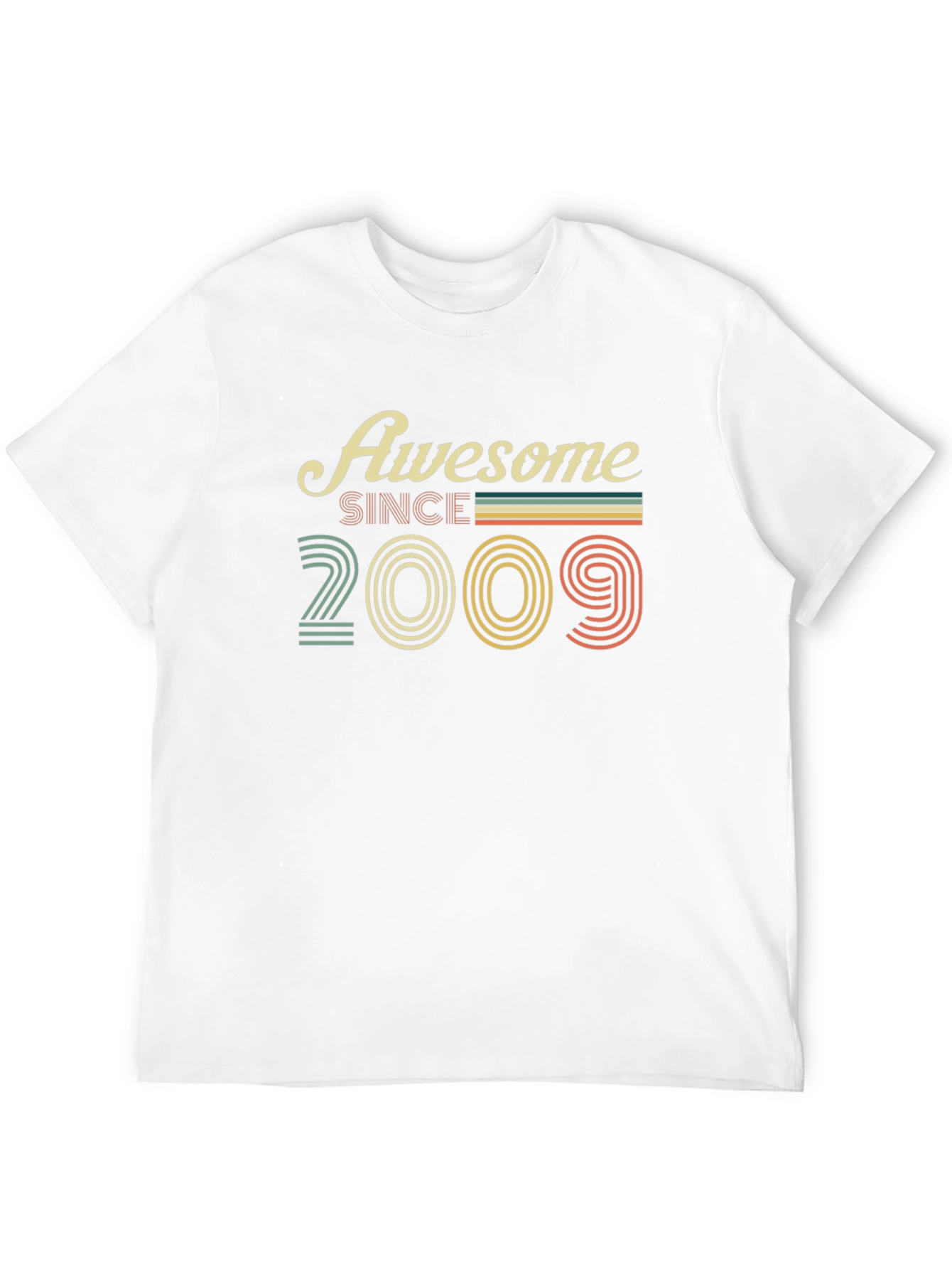 Awesome Since 2009 Black Graphic Tee