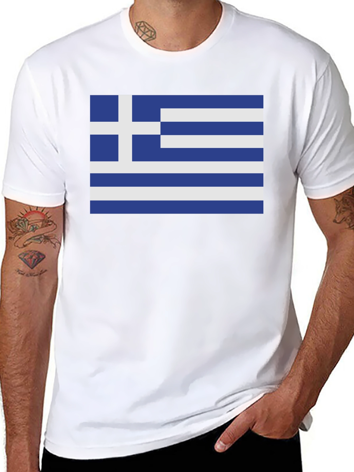 Greek Flag T-Shirt - Show Your Pride!