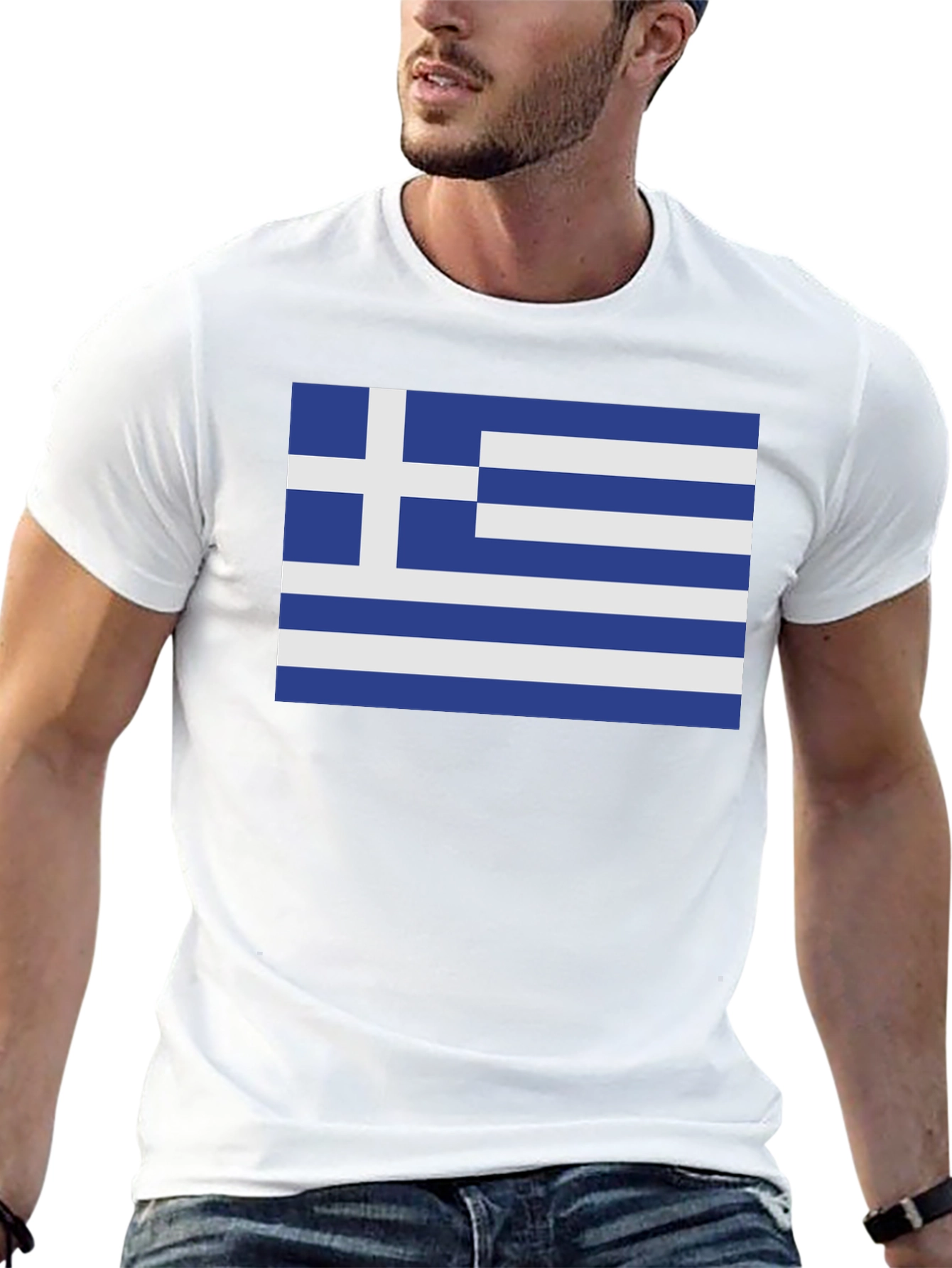 Greek Flag T-Shirt - Show Your Pride!