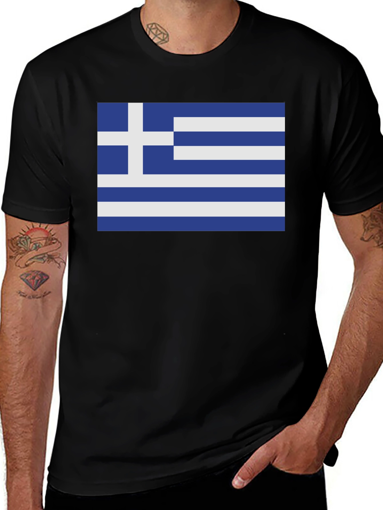 Greek Flag T-Shirt - Show Your Pride!