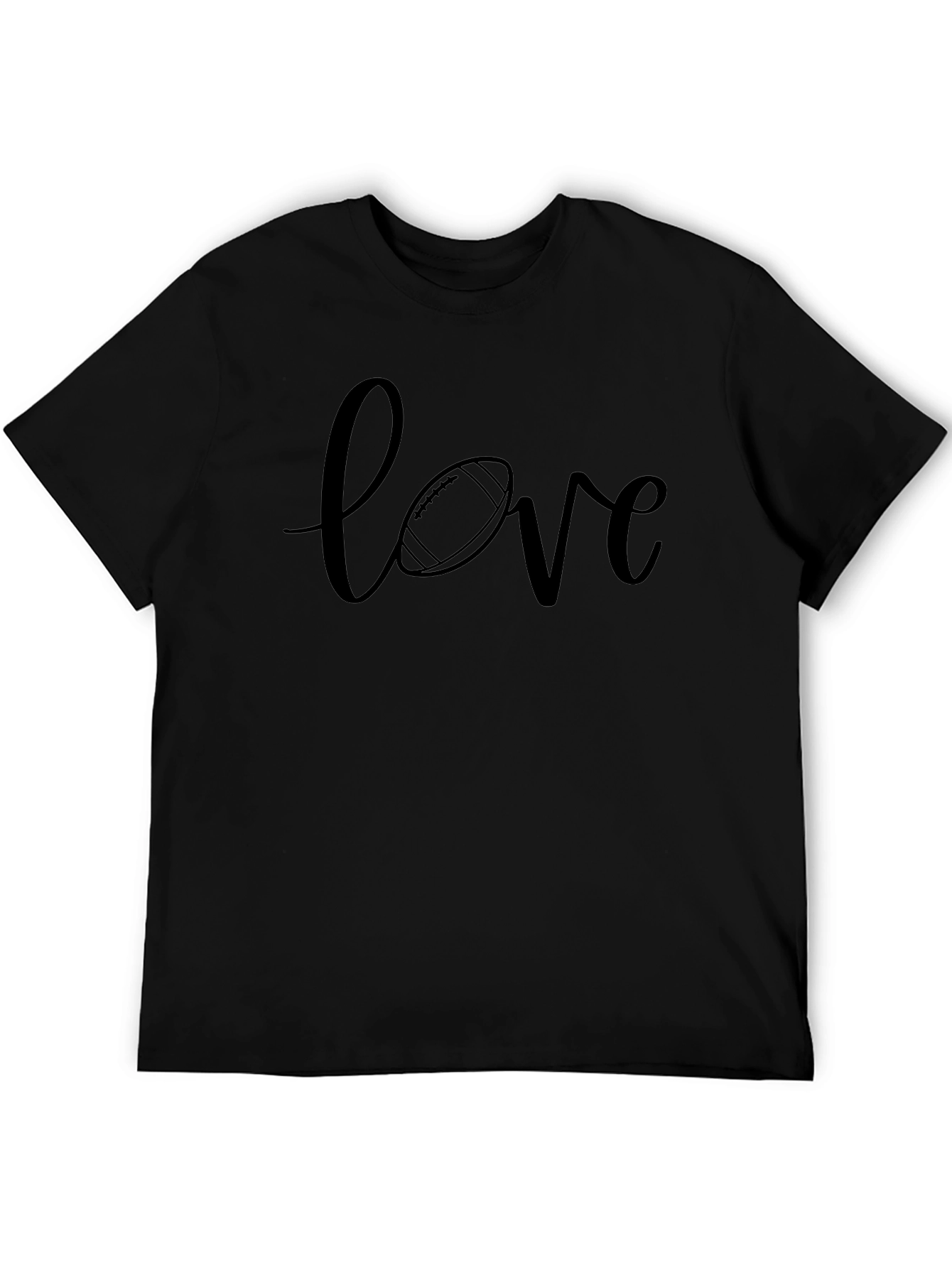 Football Love T-Shirt - Black