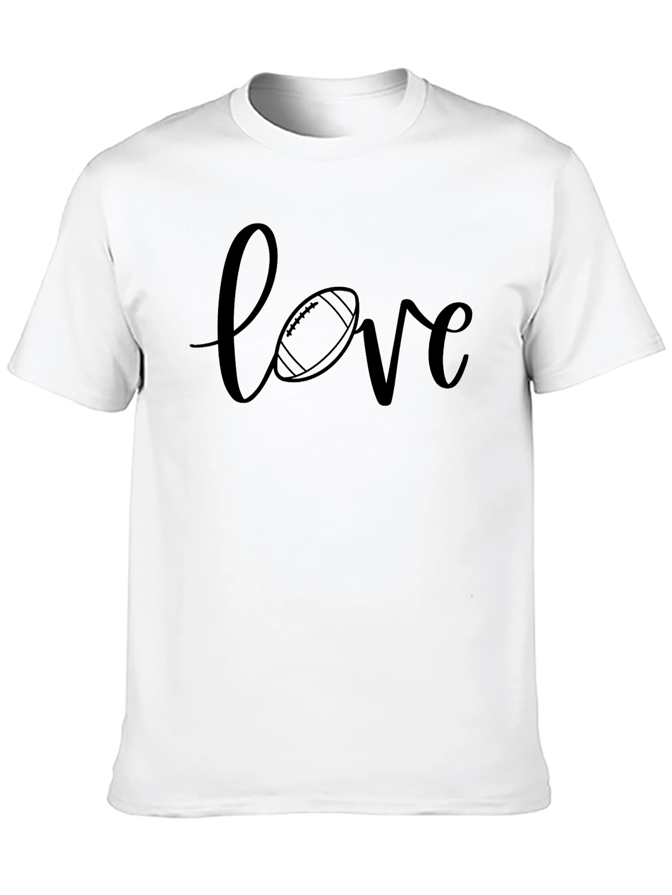 Football Love T-Shirt - Black