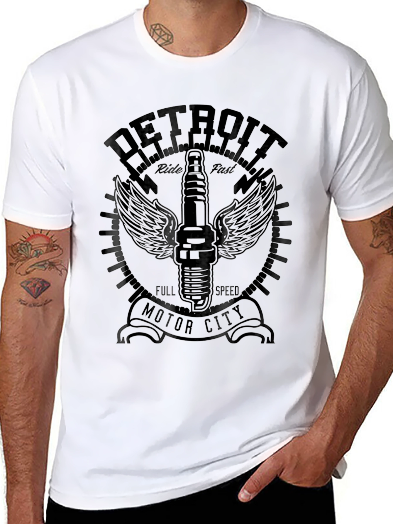 Detroit Motor City Graphic T-Shirt