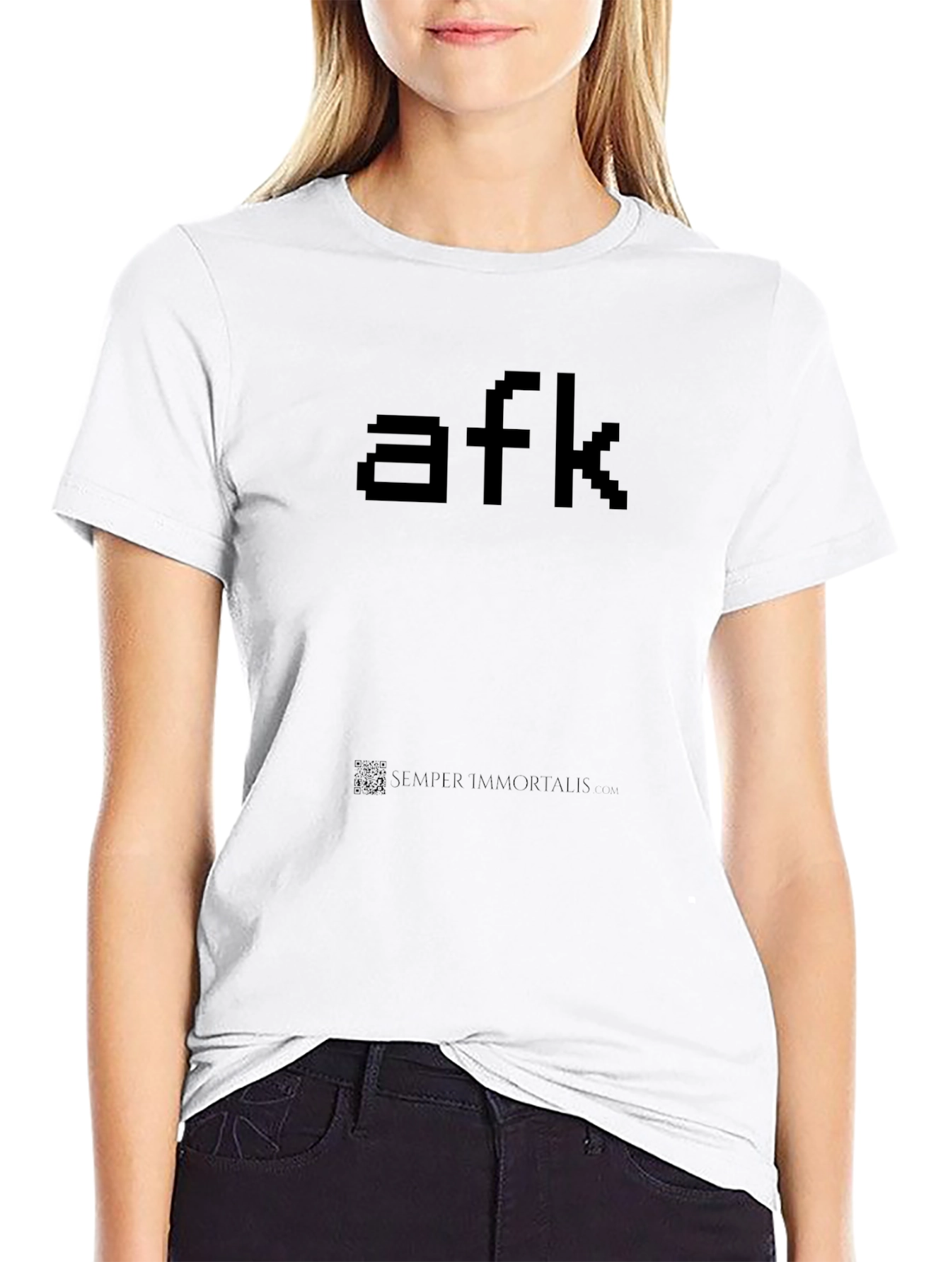 AFK Pixel Tee - Gamer Style Black T-Shirt