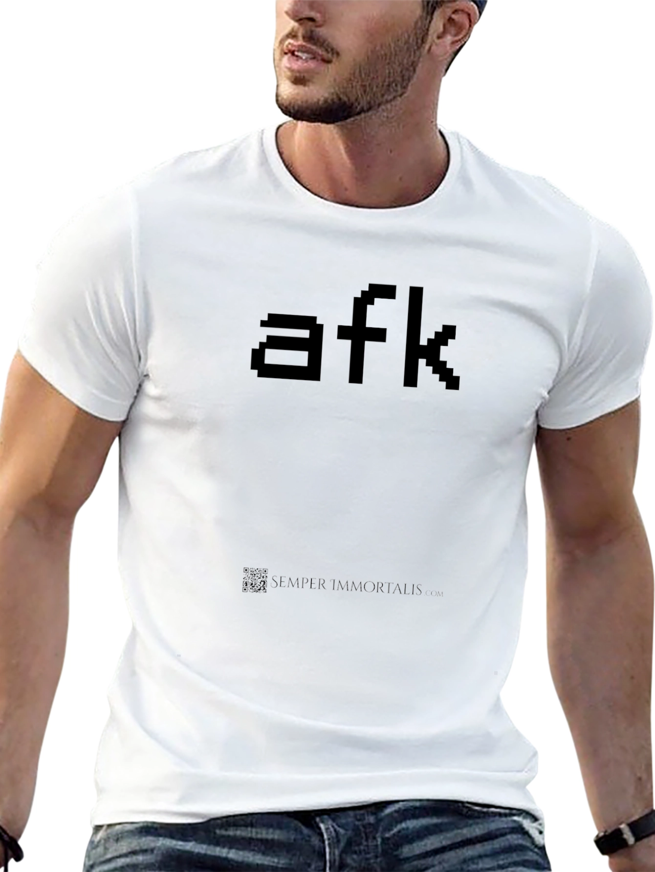 AFK Pixel Tee - Gamer Style Black T-Shirt