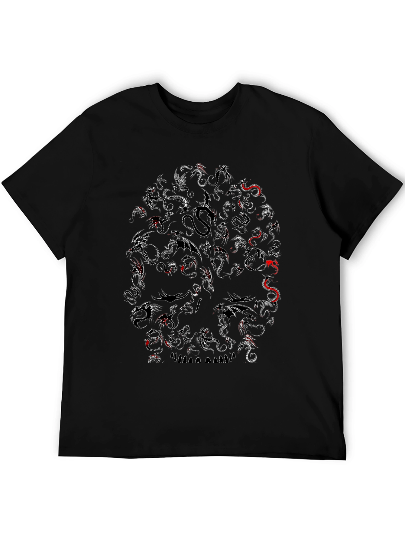 Dragon Skull Black T-Shirt