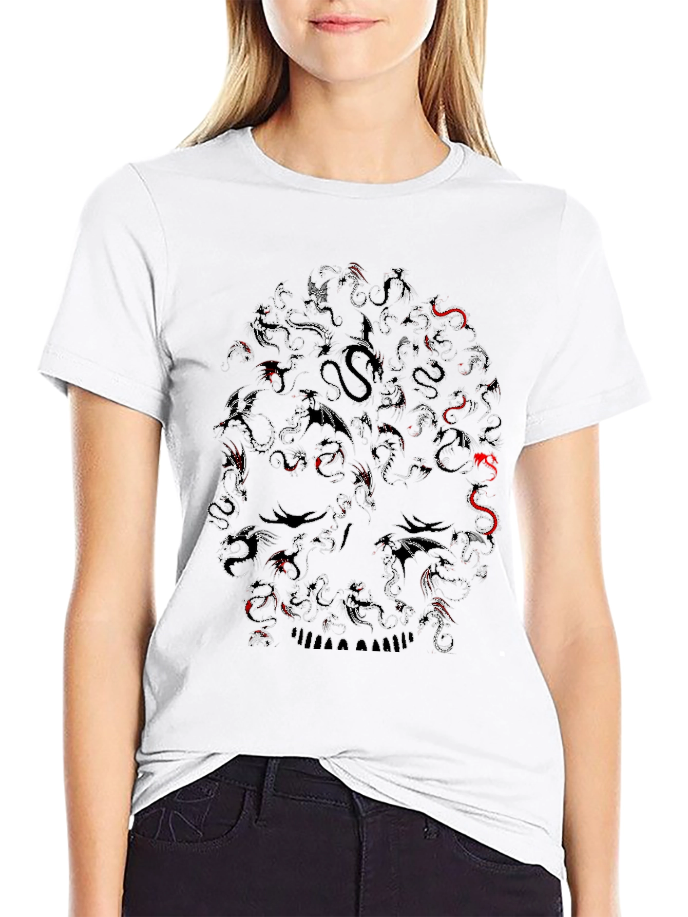 Dragon Skull Black T-Shirt