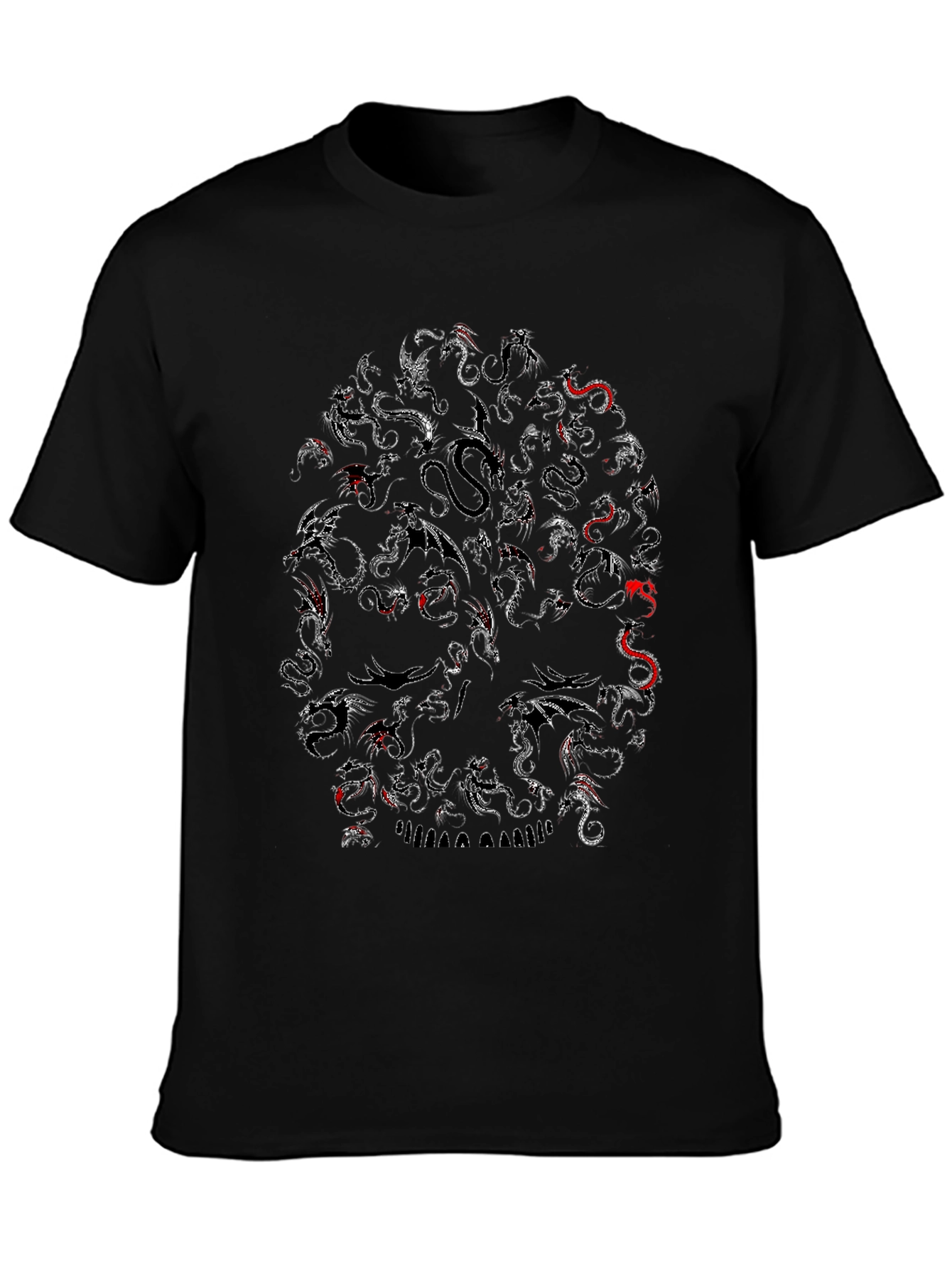 Dragon Skull Black T-Shirt